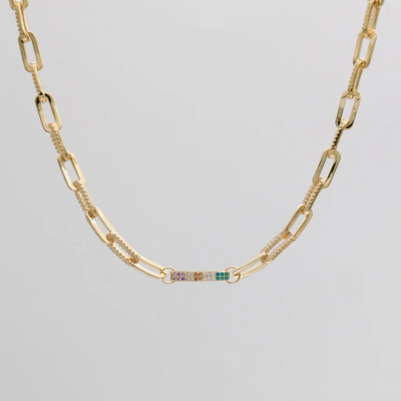 Joelle Paperclip Necklace made by PRYA