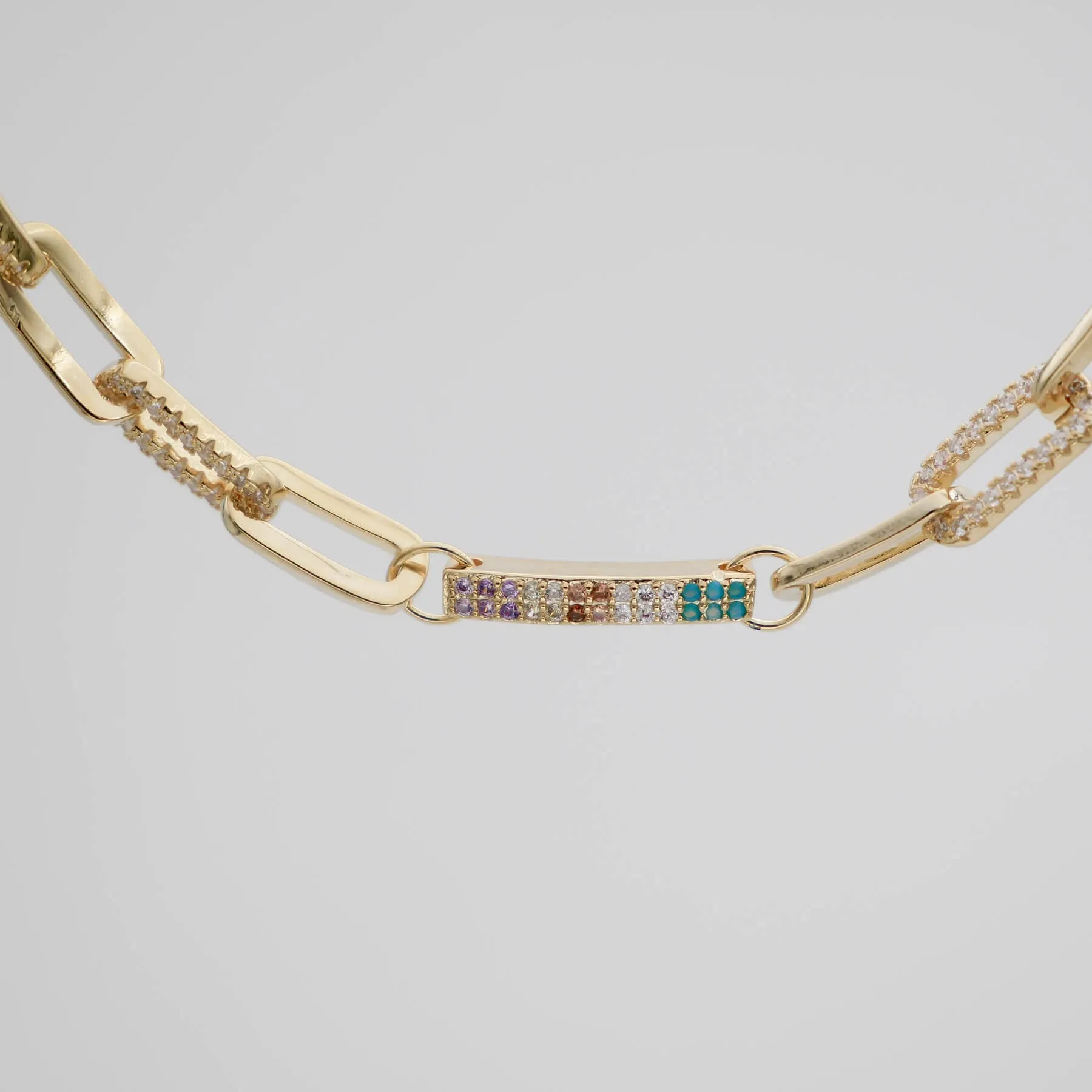 Joelle Paperclip Necklace sold by PRYA product image thumbnail 2