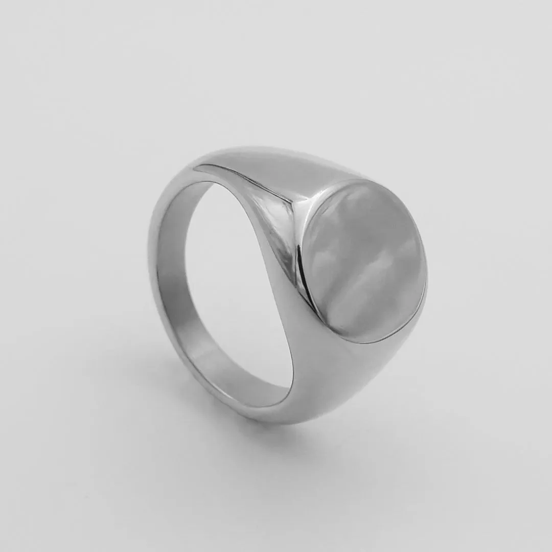 Classic Silver Signet Ring sold by PRYA