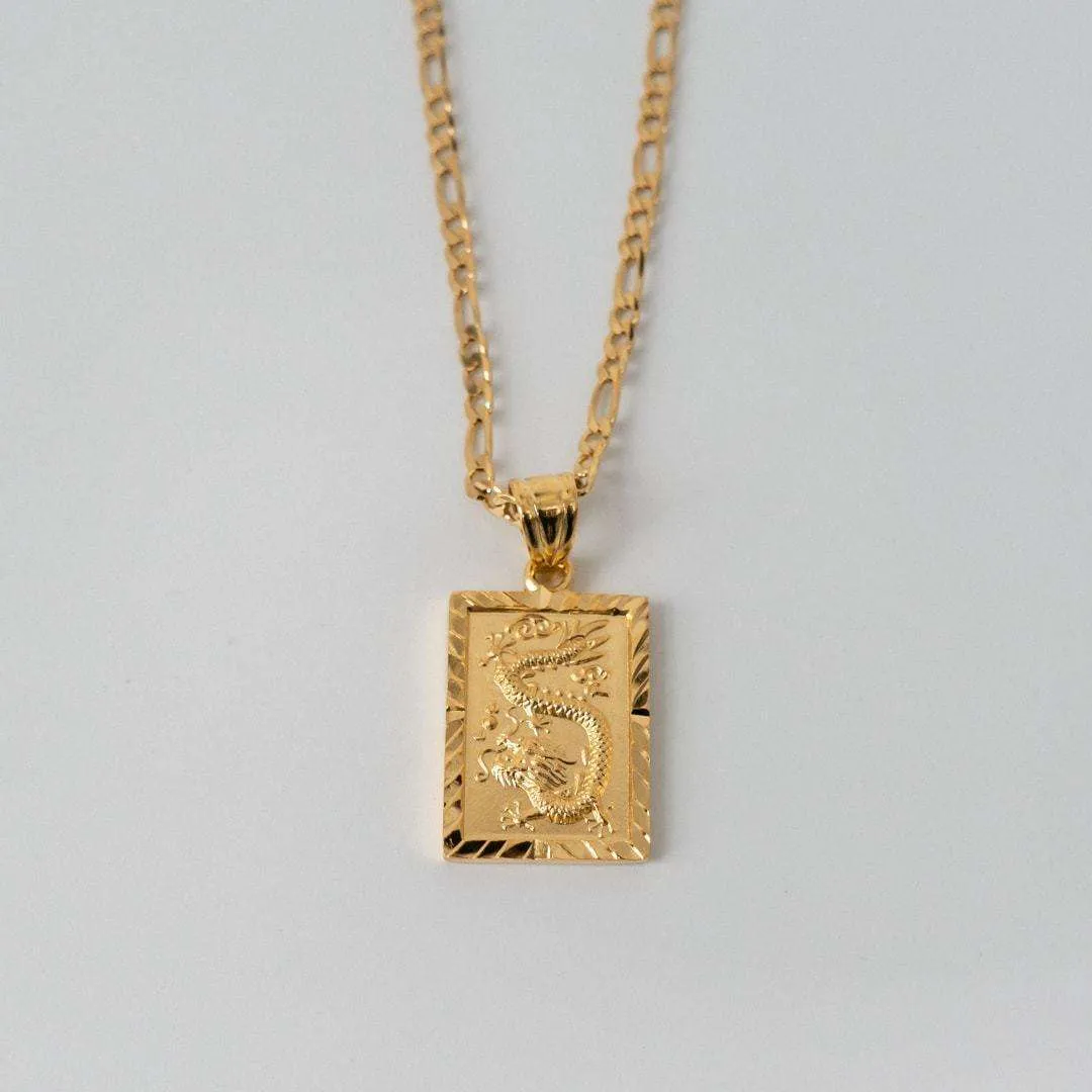 Dragon Tablet Necklace sold by PRYA product image thumbnail 4