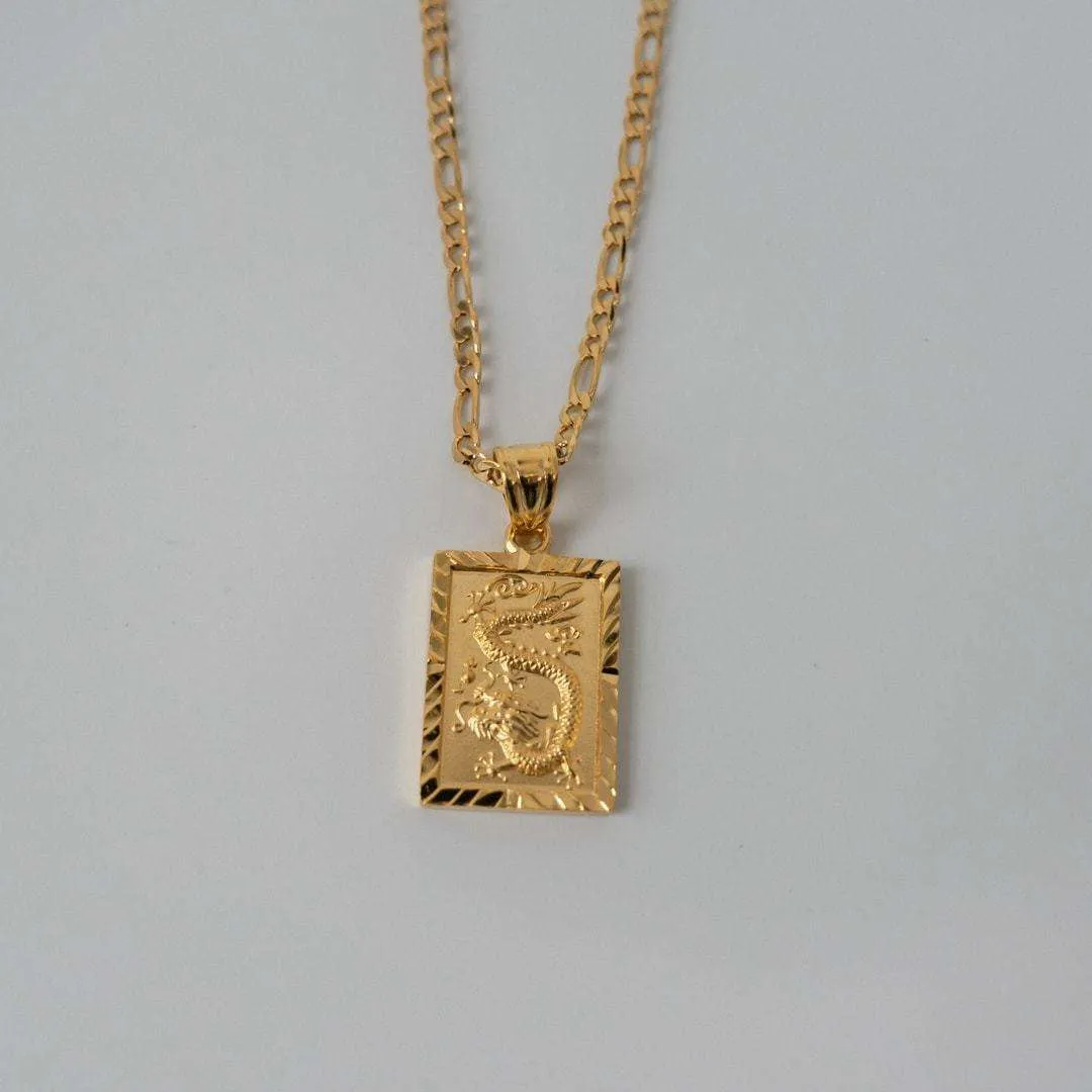 Dragon Tablet Necklace sold by PRYA product image thumbnail 3