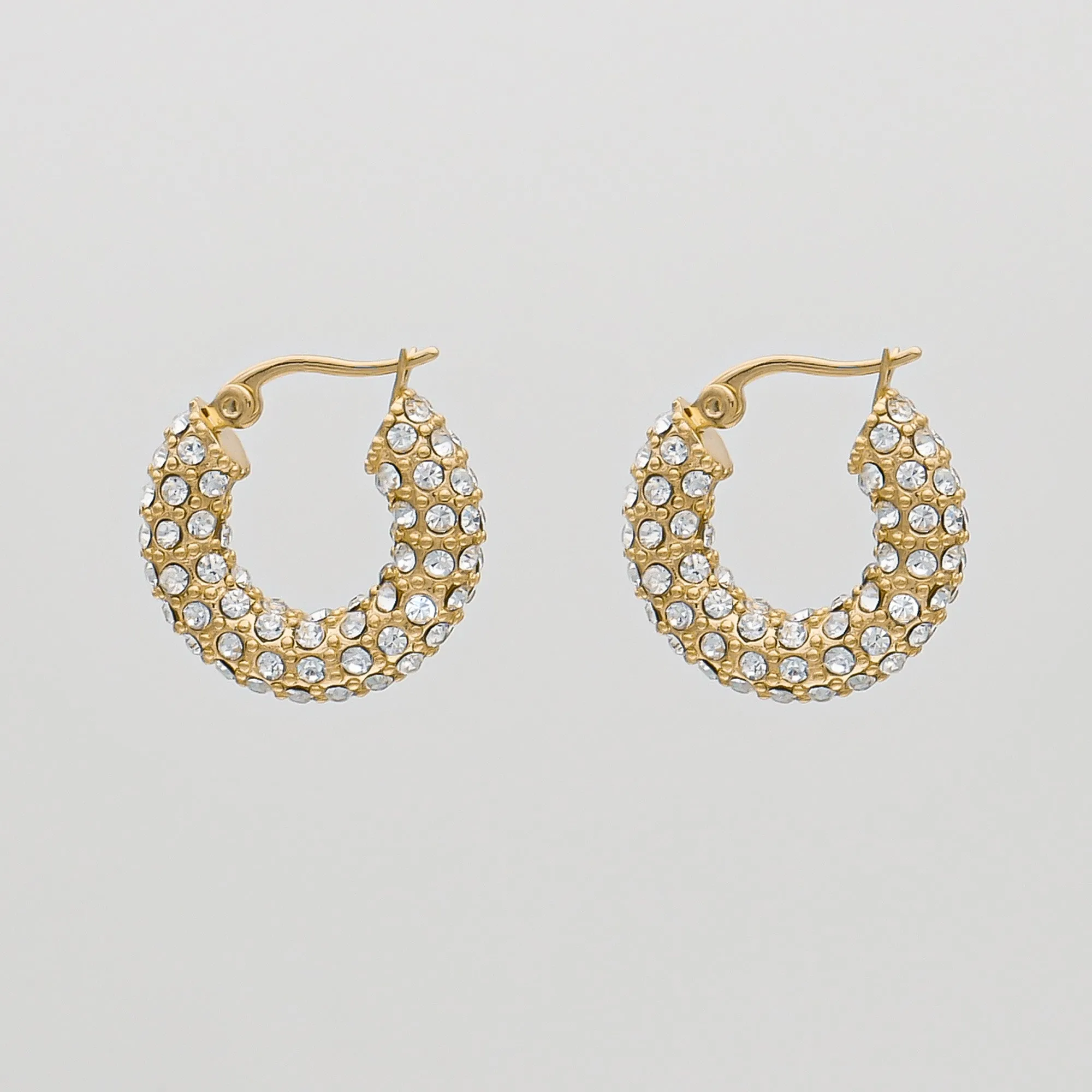 Amiya CZ Hoop Earrings sold by PRYA