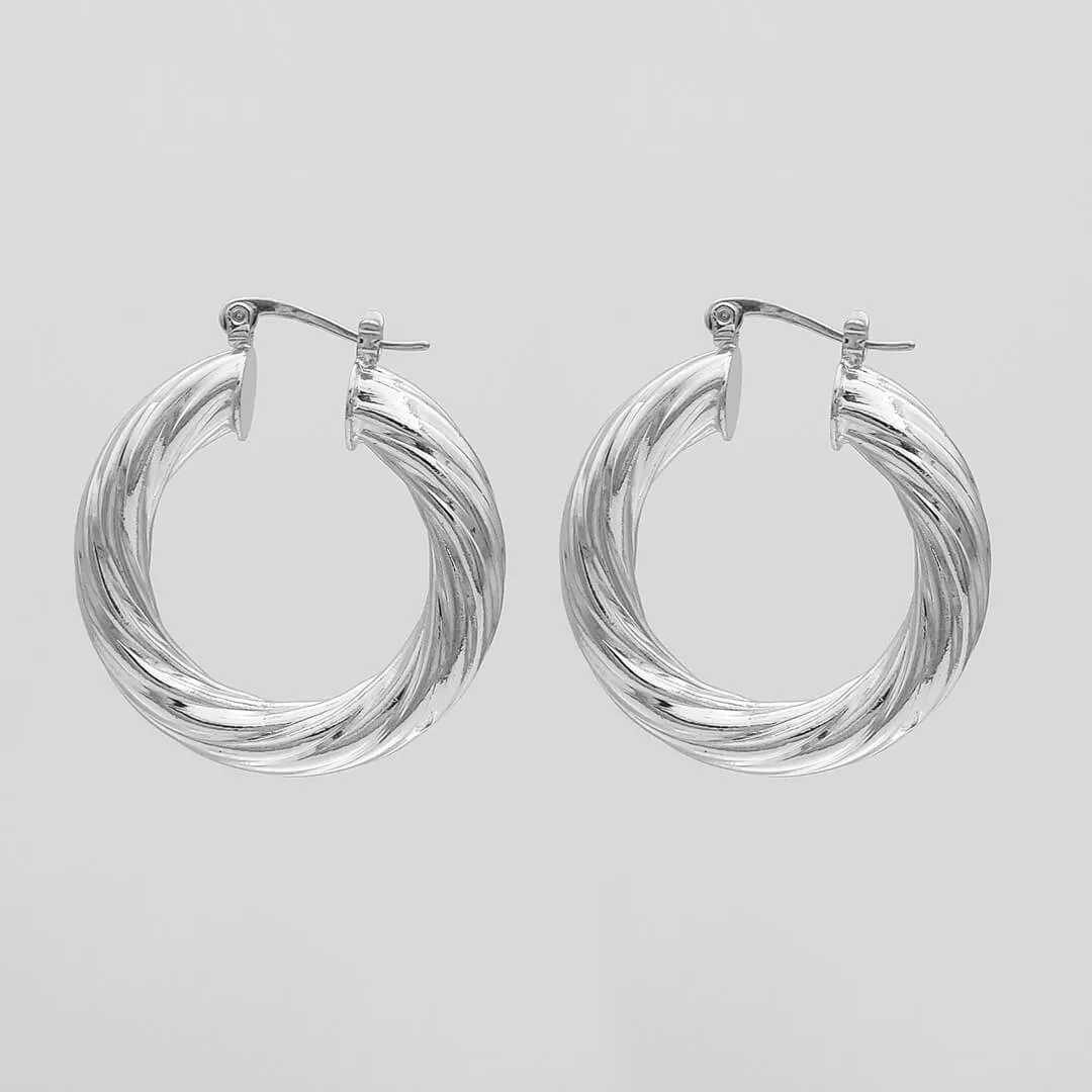 Sara Thick Hoops sold by PRYA product image thumbnail 2