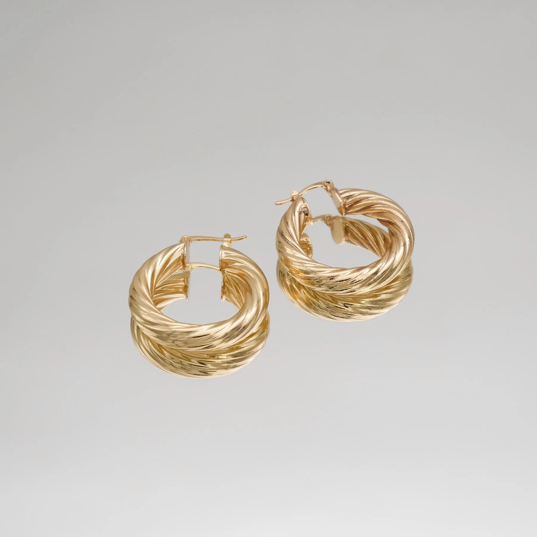 Sara Thick Hoops sold by PRYA product image thumbnail 5