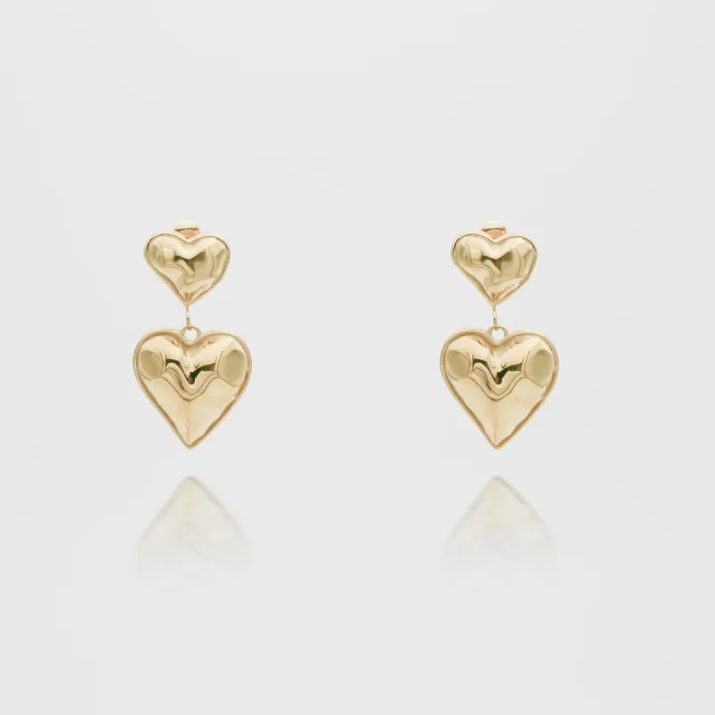 Meela Heart Earrings sold by PRYA