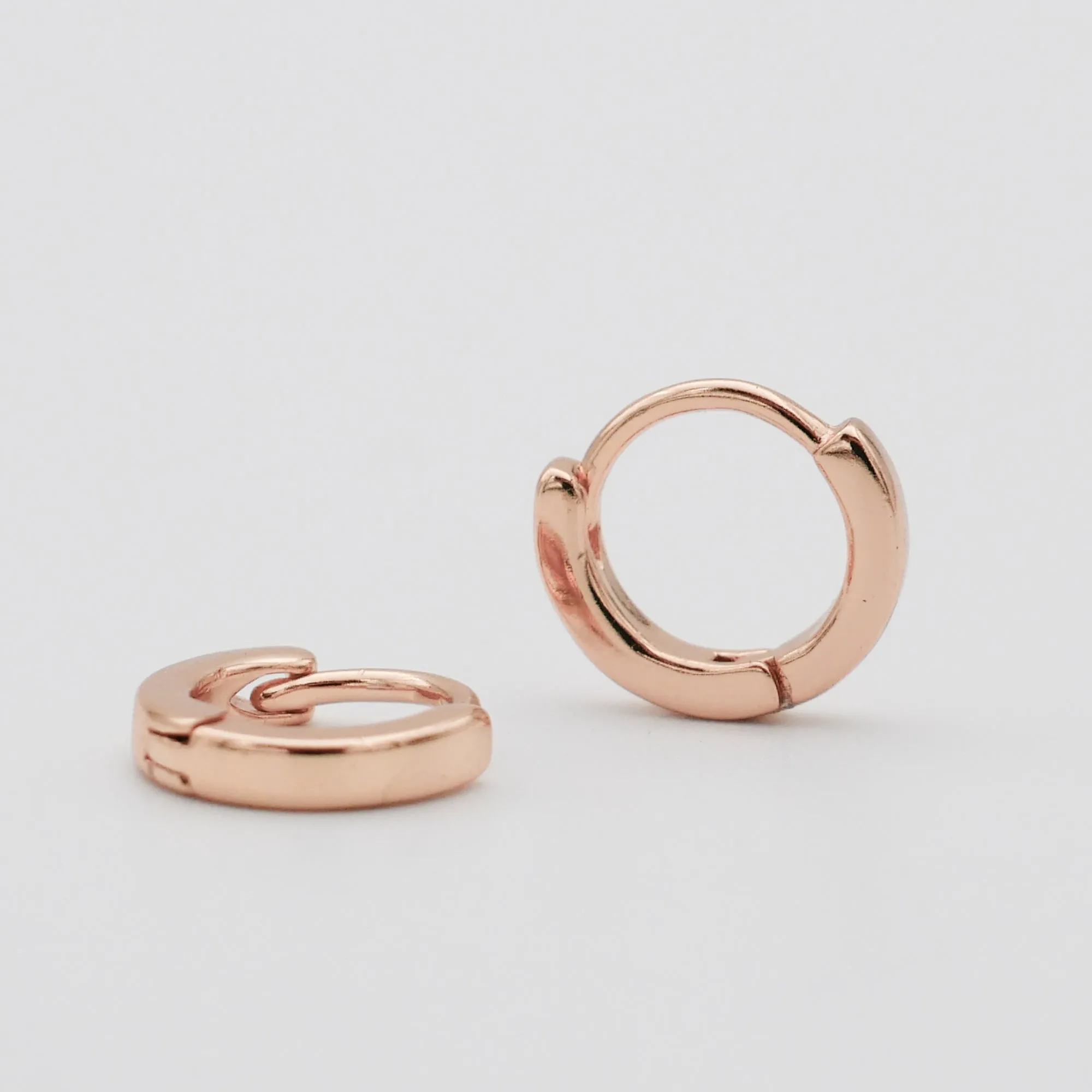 Elle Rose Gold Filled Huggie Earrings sold by PRYA product image thumbnail 2