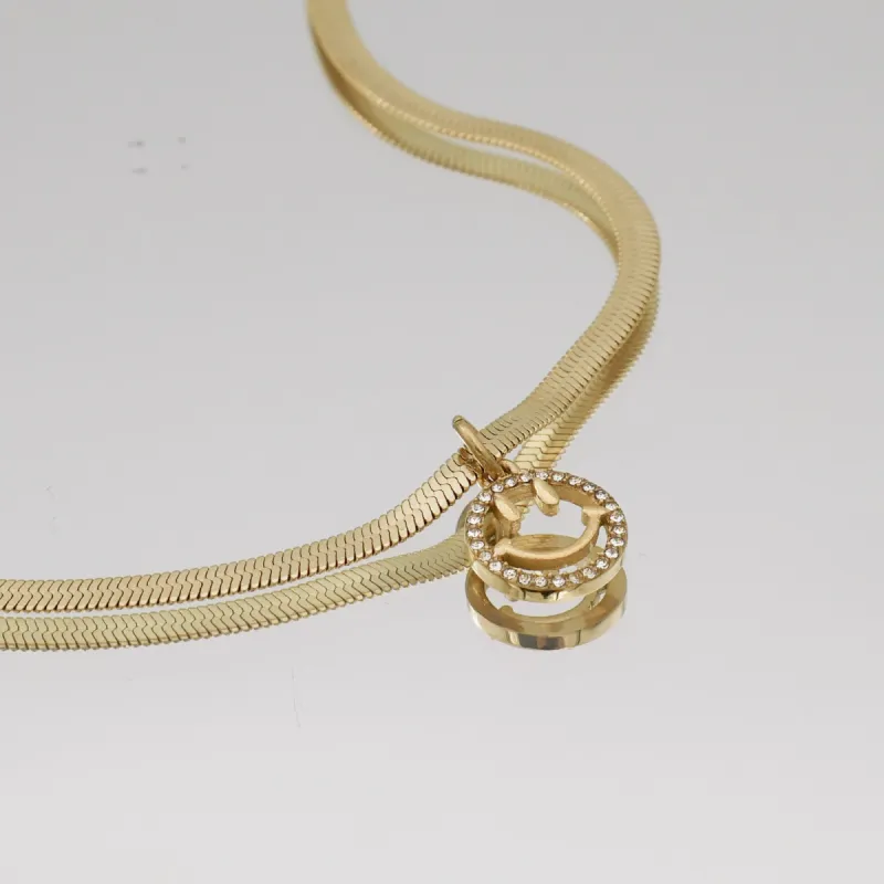 Farrah Smiley Necklace sold by PRYA