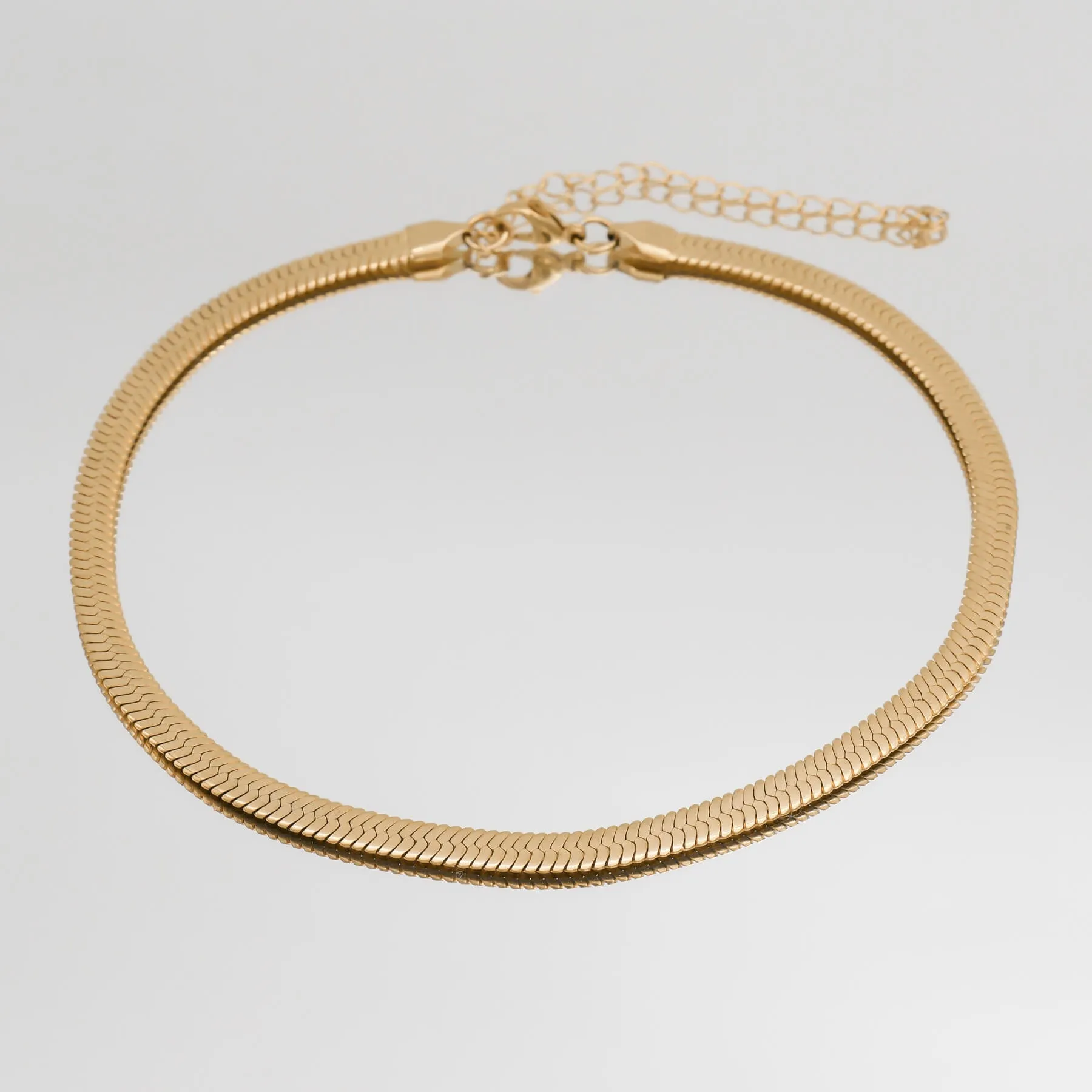 Chunky Herringbone Snake Necklace sold by PRYA product image thumbnail 4