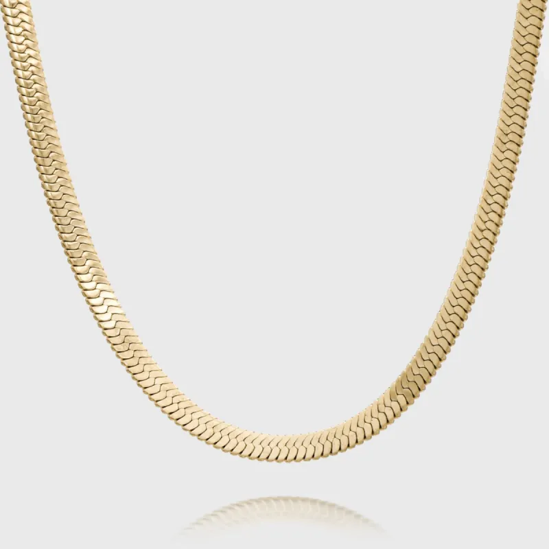 Chunky Herringbone Snake Necklace sold by PRYA