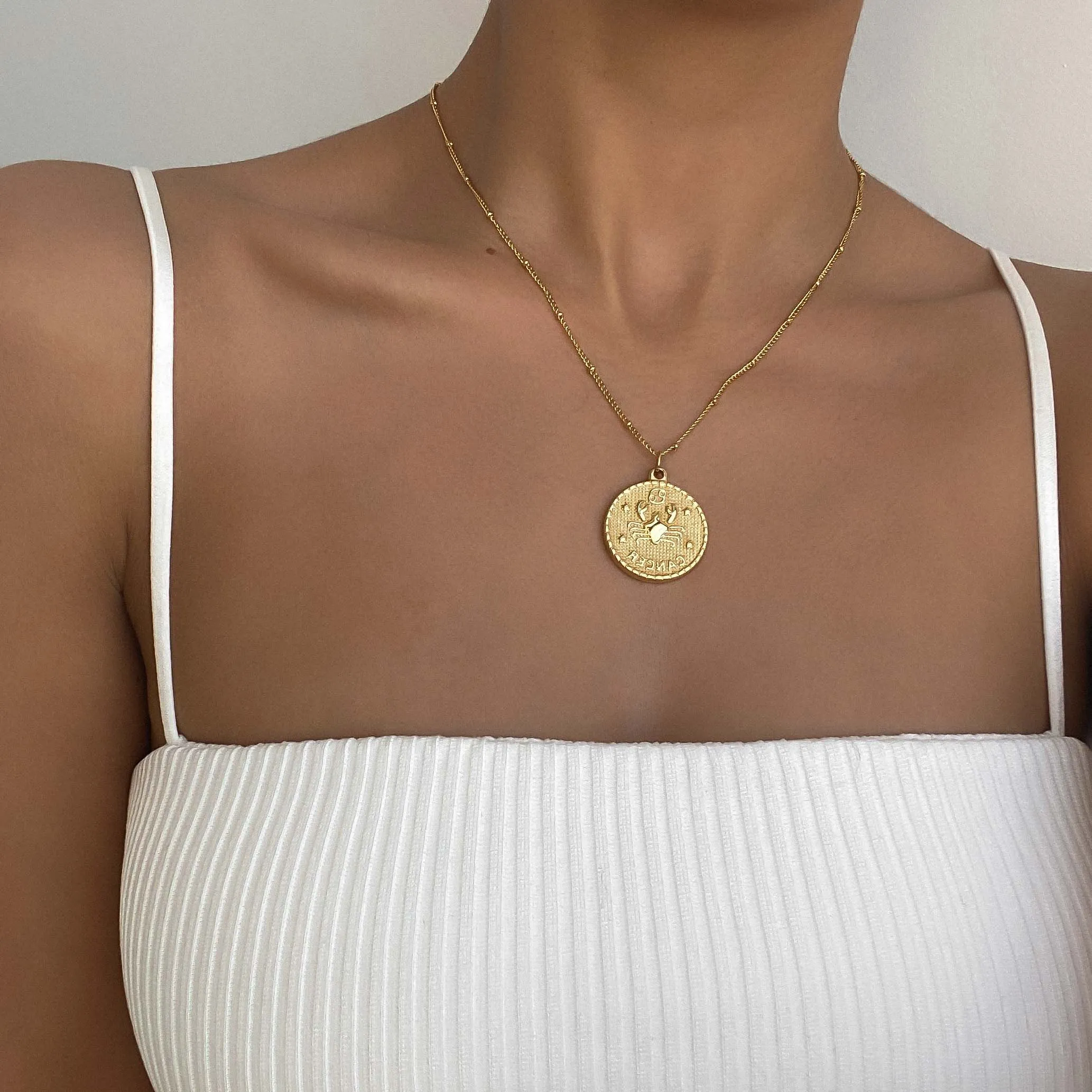 Zodiac Coin Necklace sold by PRYA product image thumbnail 2