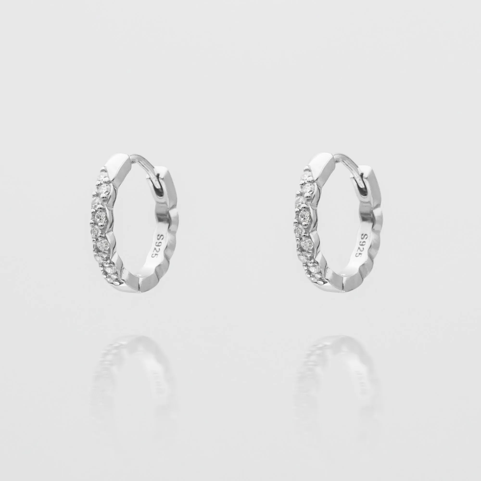 Kasia Huggie Earrings sold by PRYA product image thumbnail 2
