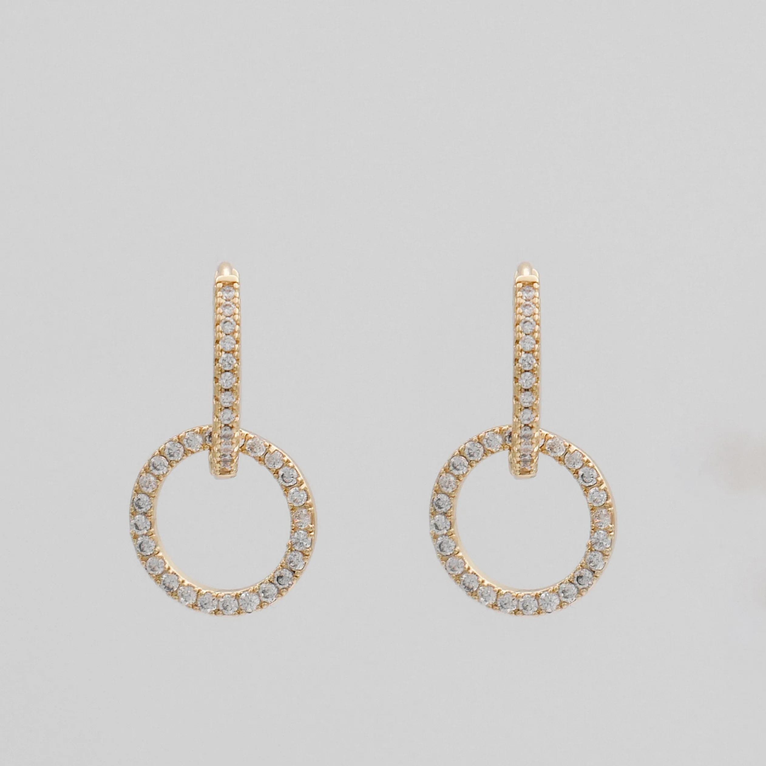 Isla Interlocking Huggie Earrings sold by PRYA product image thumbnail 3