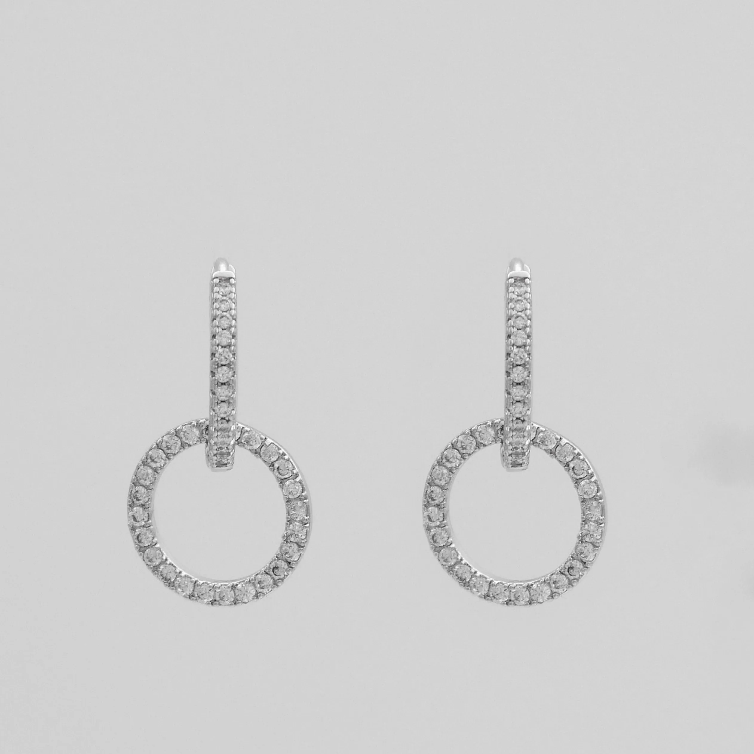 Isla Interlocking Huggie Earrings sold by PRYA product image thumbnail 4