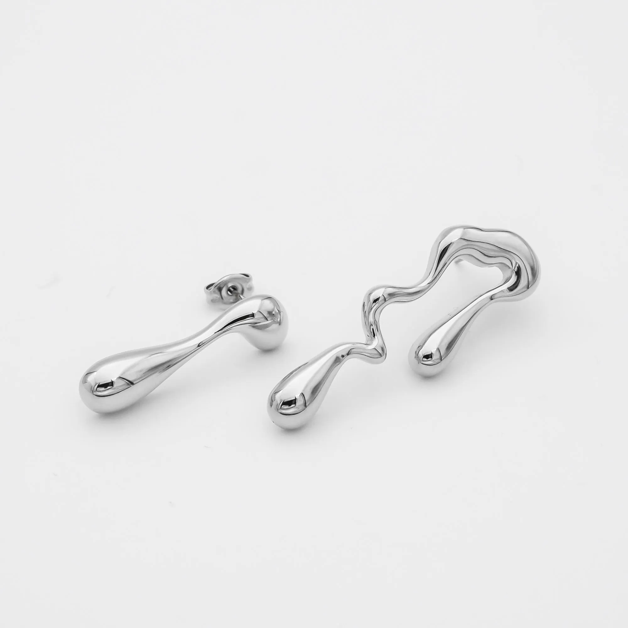 Soraya Asymmetric Drop Earrings sold by PRYA product image thumbnail 4