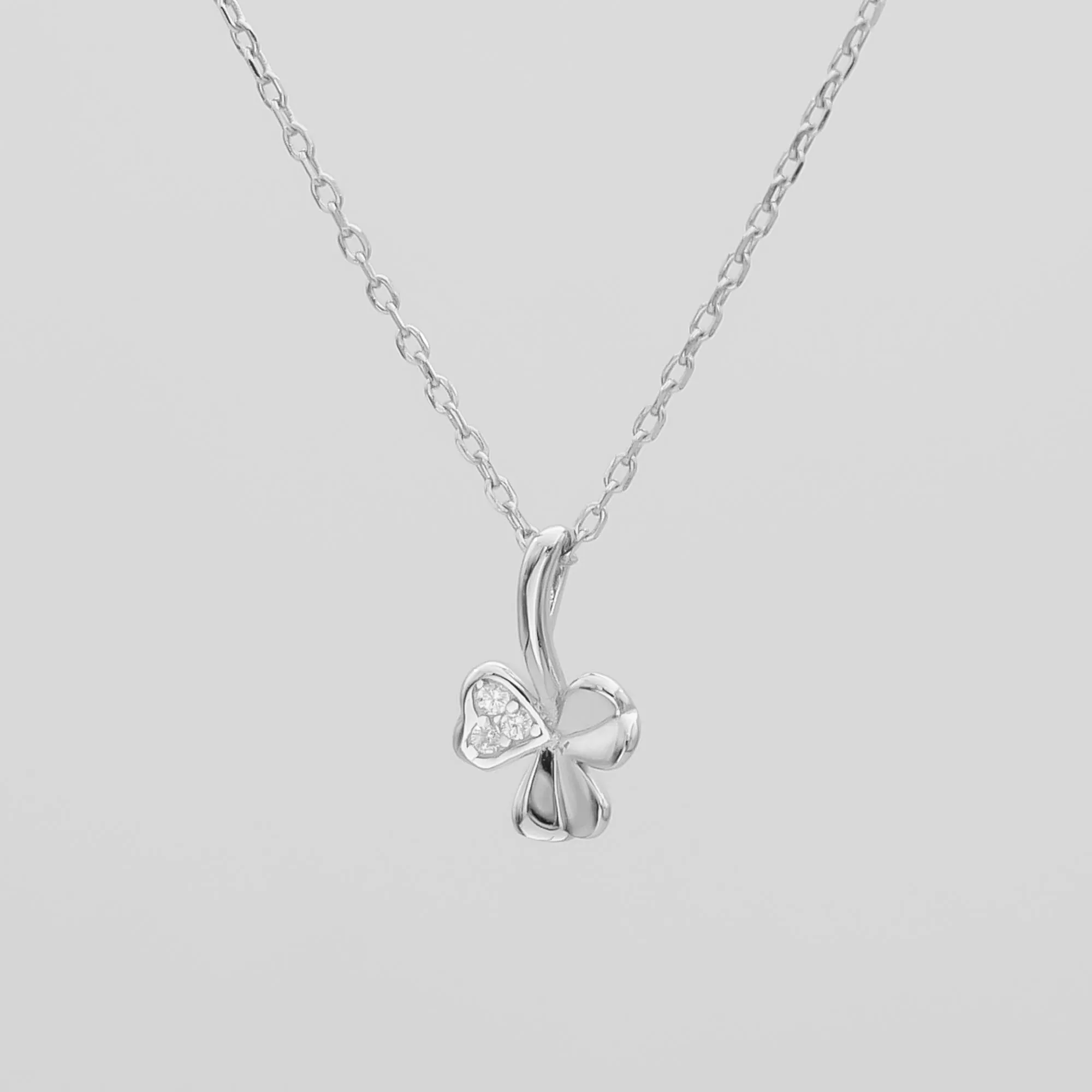 Felicity Mini clover necklace sold by PRYA product image thumbnail 3