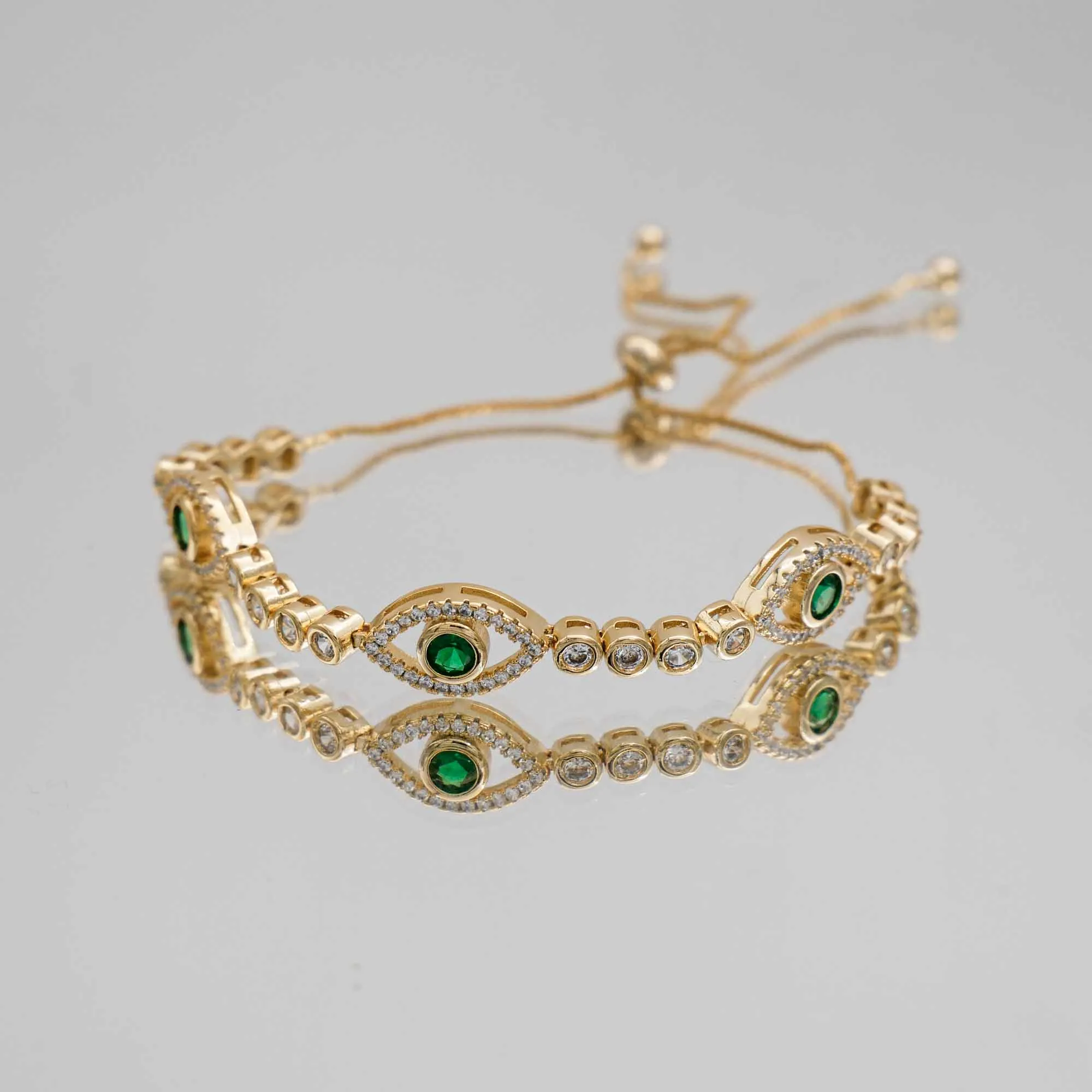 Lila Horus Eye Bracelet | Gold sold by PRYA
