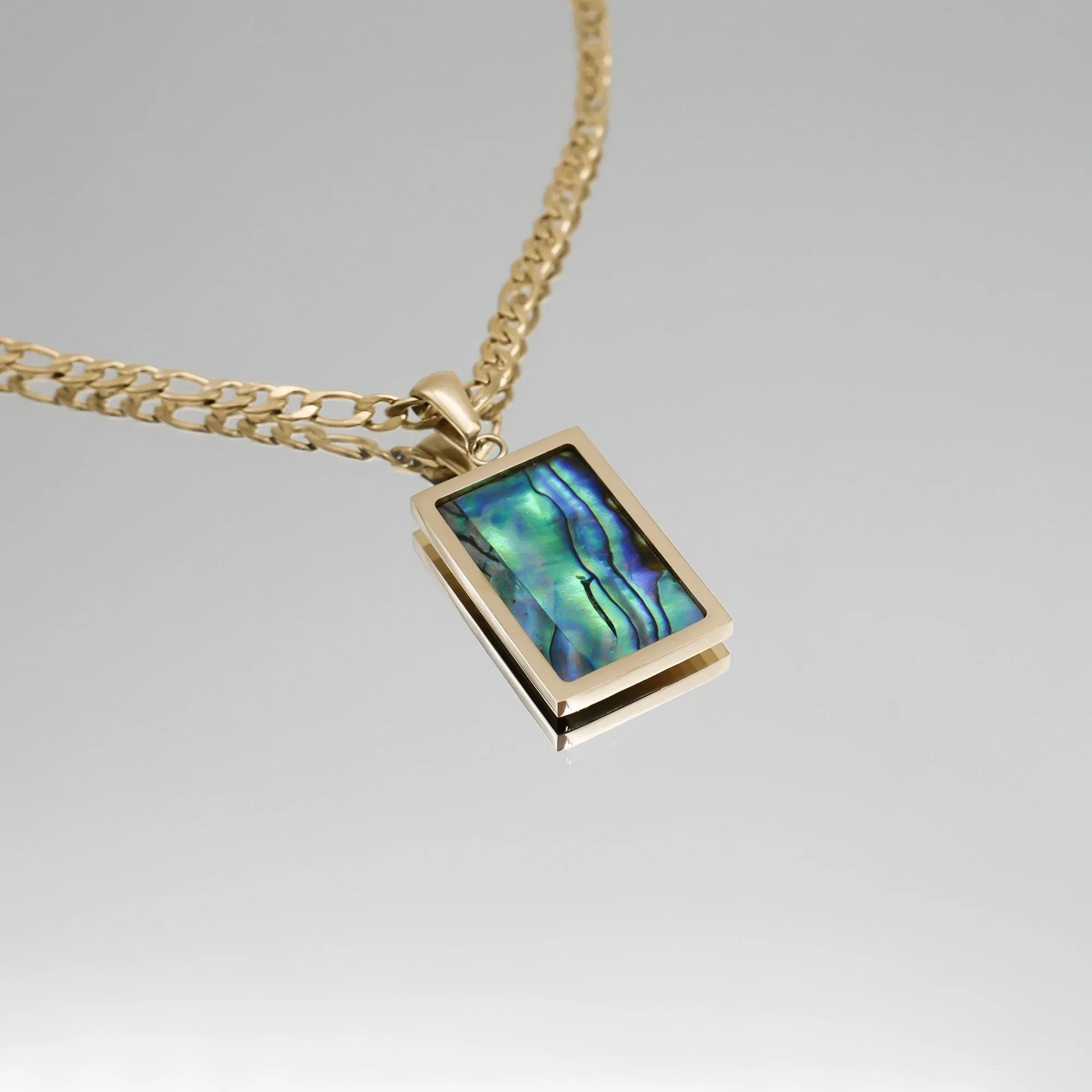 Saraya Abalone Tablet Necklace sold by PRYA product image thumbnail 2
