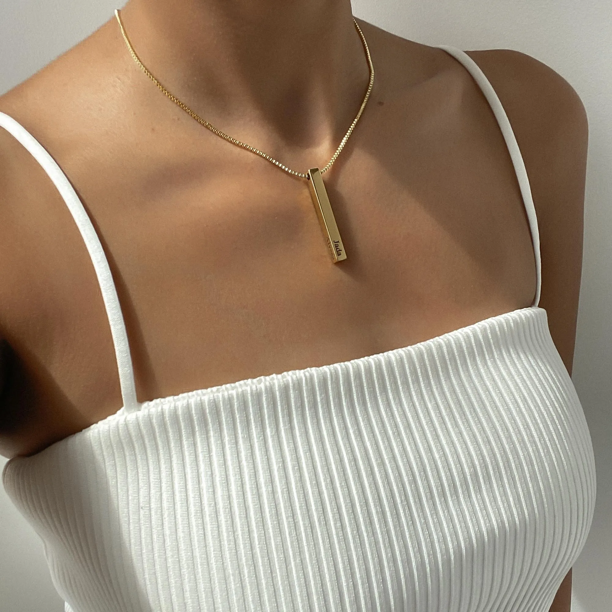 Custom Bar Necklace sold by PRYA product image thumbnail 5