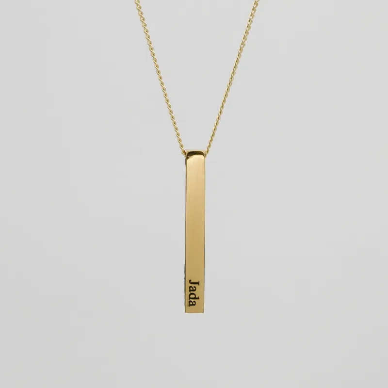 Custom Bar Necklace sold by PRYA