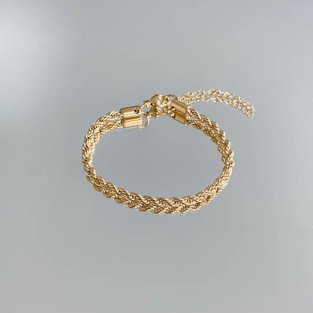 Rope Chain Anklet | Gold sold by PRYA product image thumbnail 4