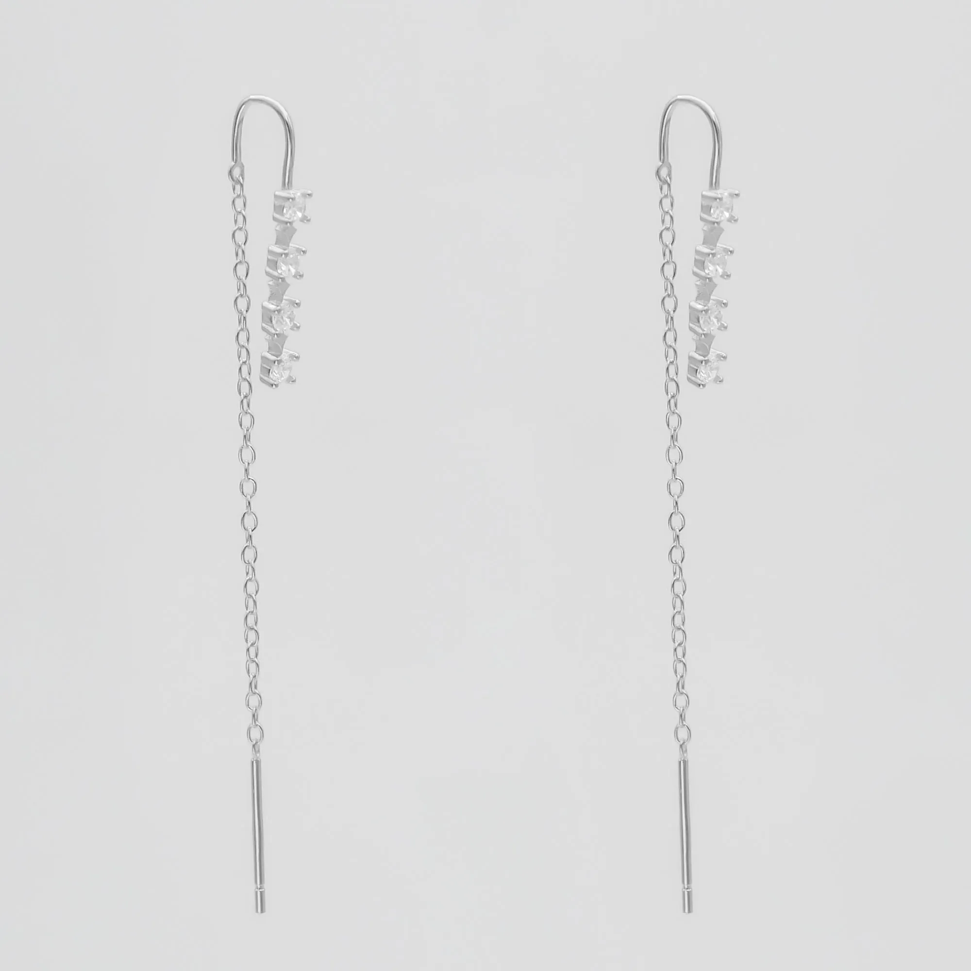 CZ Drop earrings sold by PRYA product image thumbnail 5