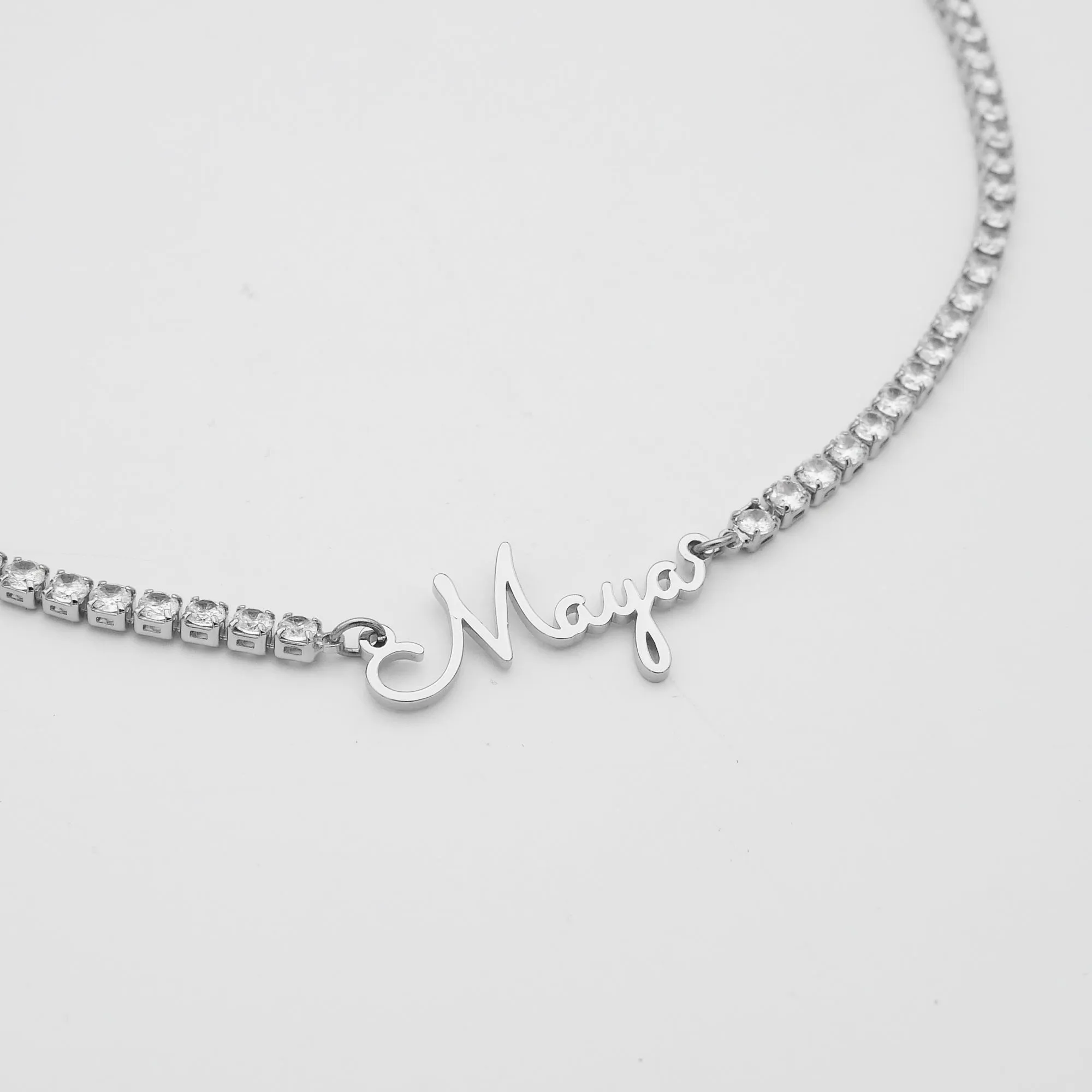 London Name Tennis Necklace sold by PRYA product image thumbnail 4