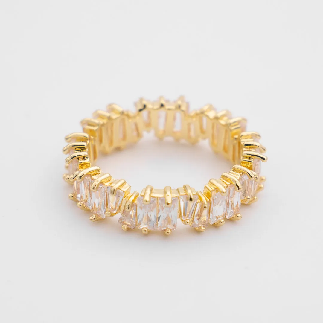 Jada Baguette Cut CZ Ring | Gold sold by PRYA product image thumbnail 3