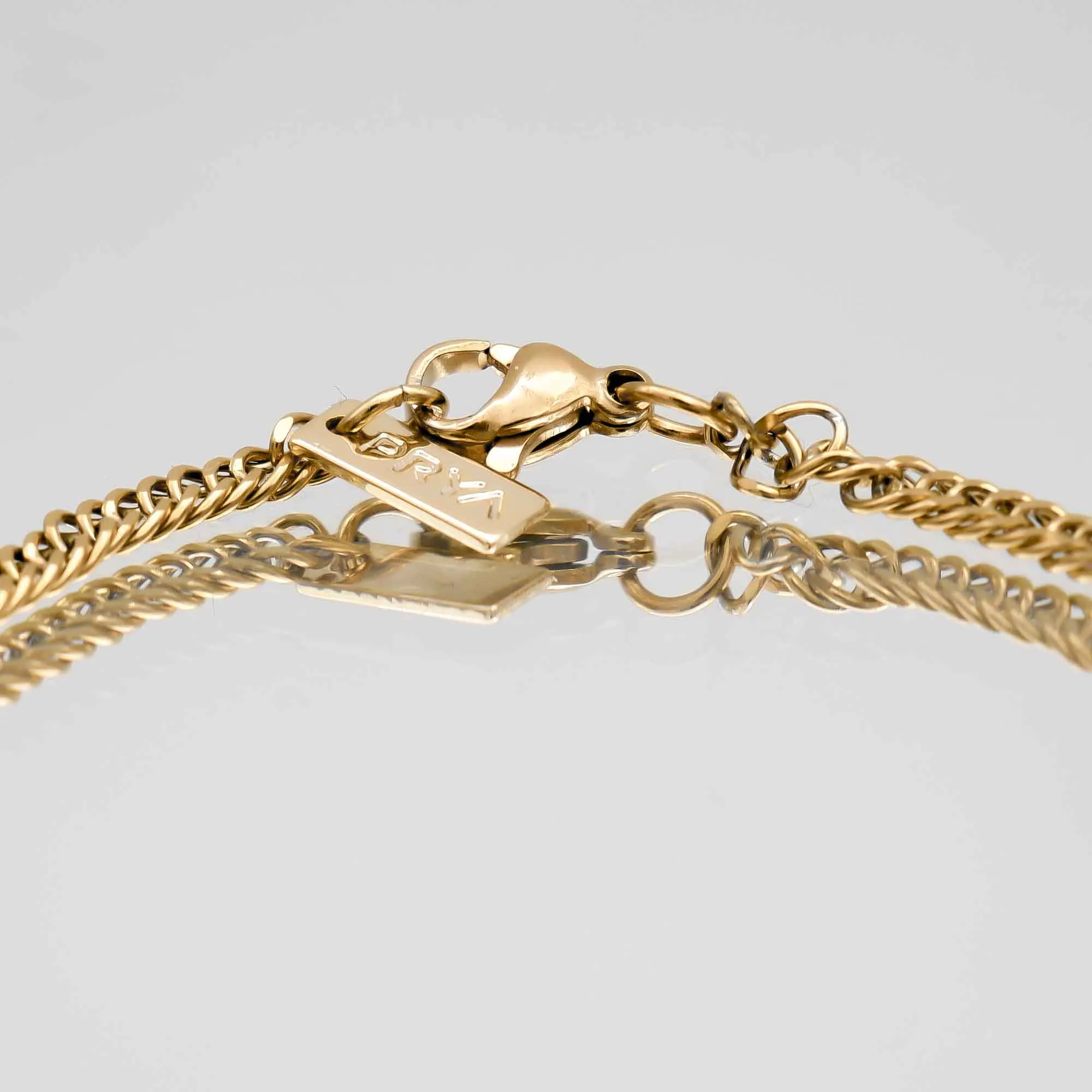 Double Link Curb Chain Bracelet sold by PRYA product image thumbnail 5