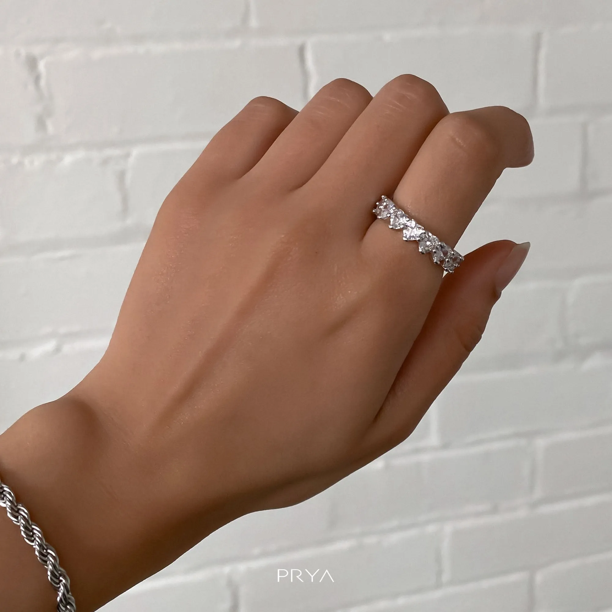 Love Heart CZ Ring sold by PRYA product image thumbnail 2