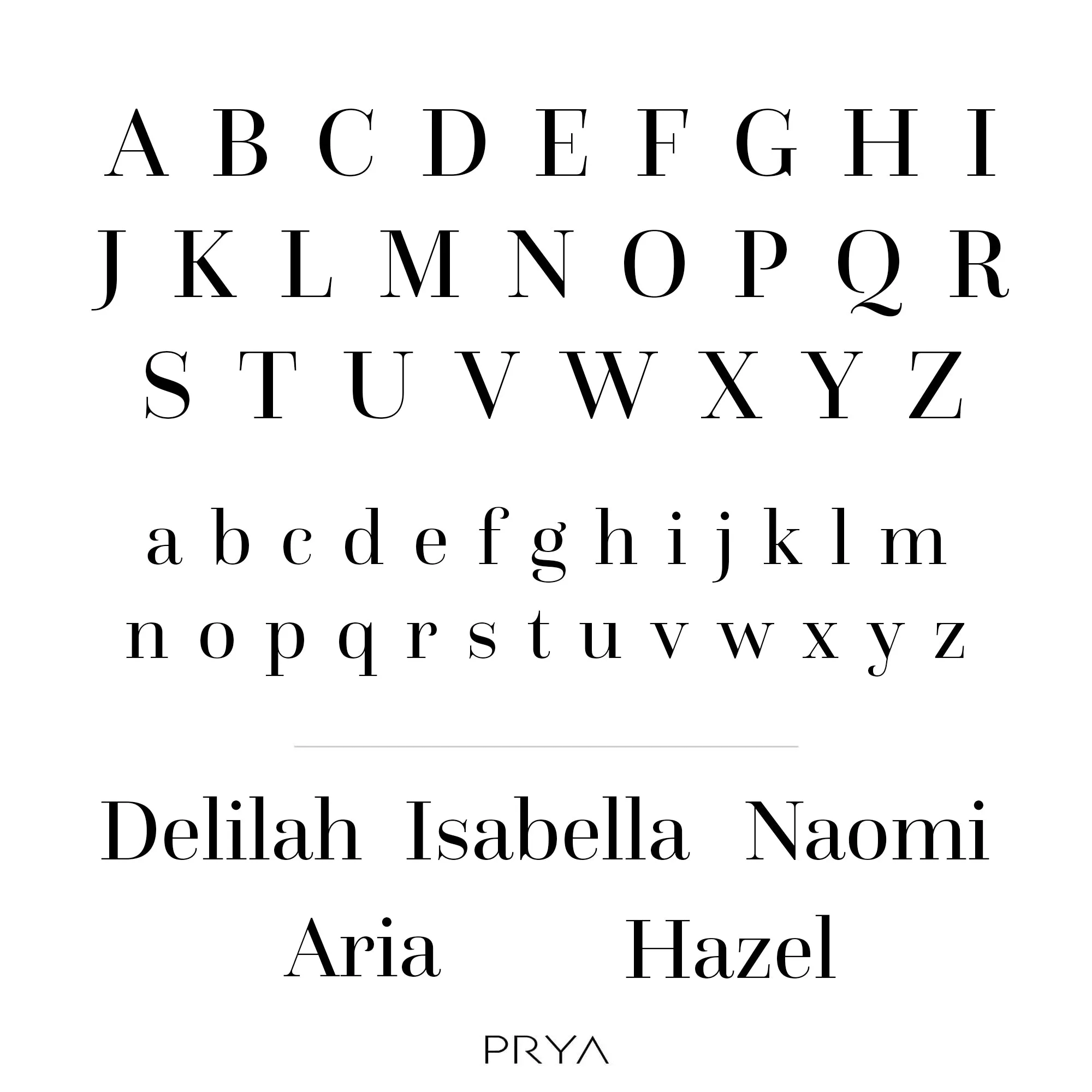 Seville Custom Name Necklace sold by PRYA product image thumbnail 5