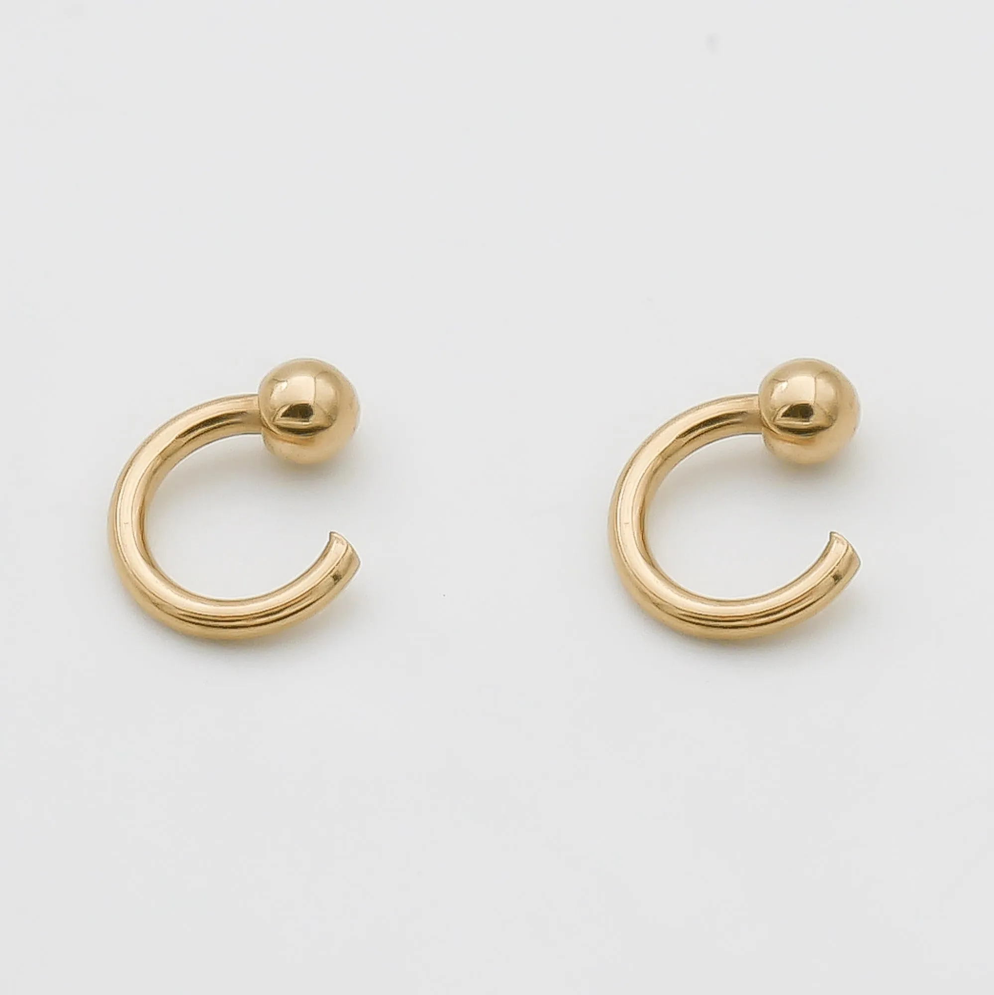 Lara Half Hoop Earrings sold by PRYA product image thumbnail 4