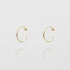 Lara Half Hoop Earrings sold by PRYA