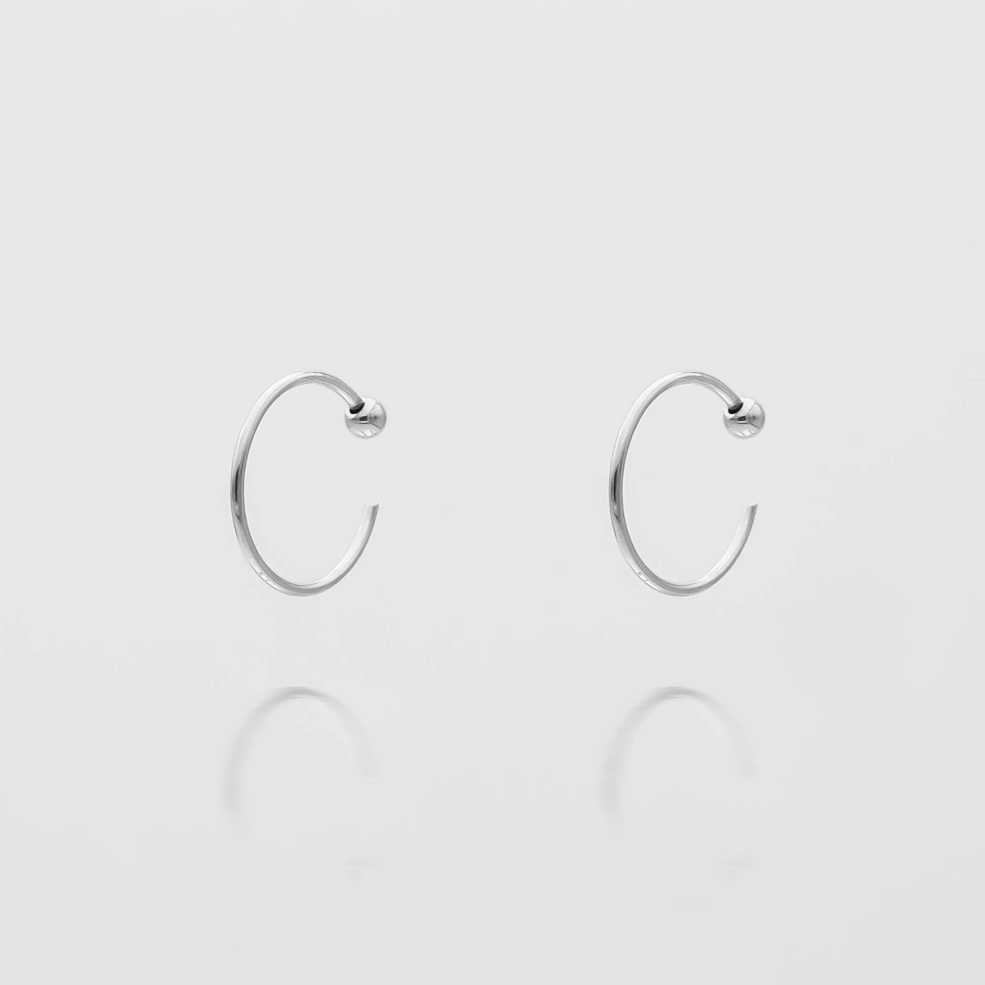 Lara Half Hoop Earrings sold by PRYA product image thumbnail 2