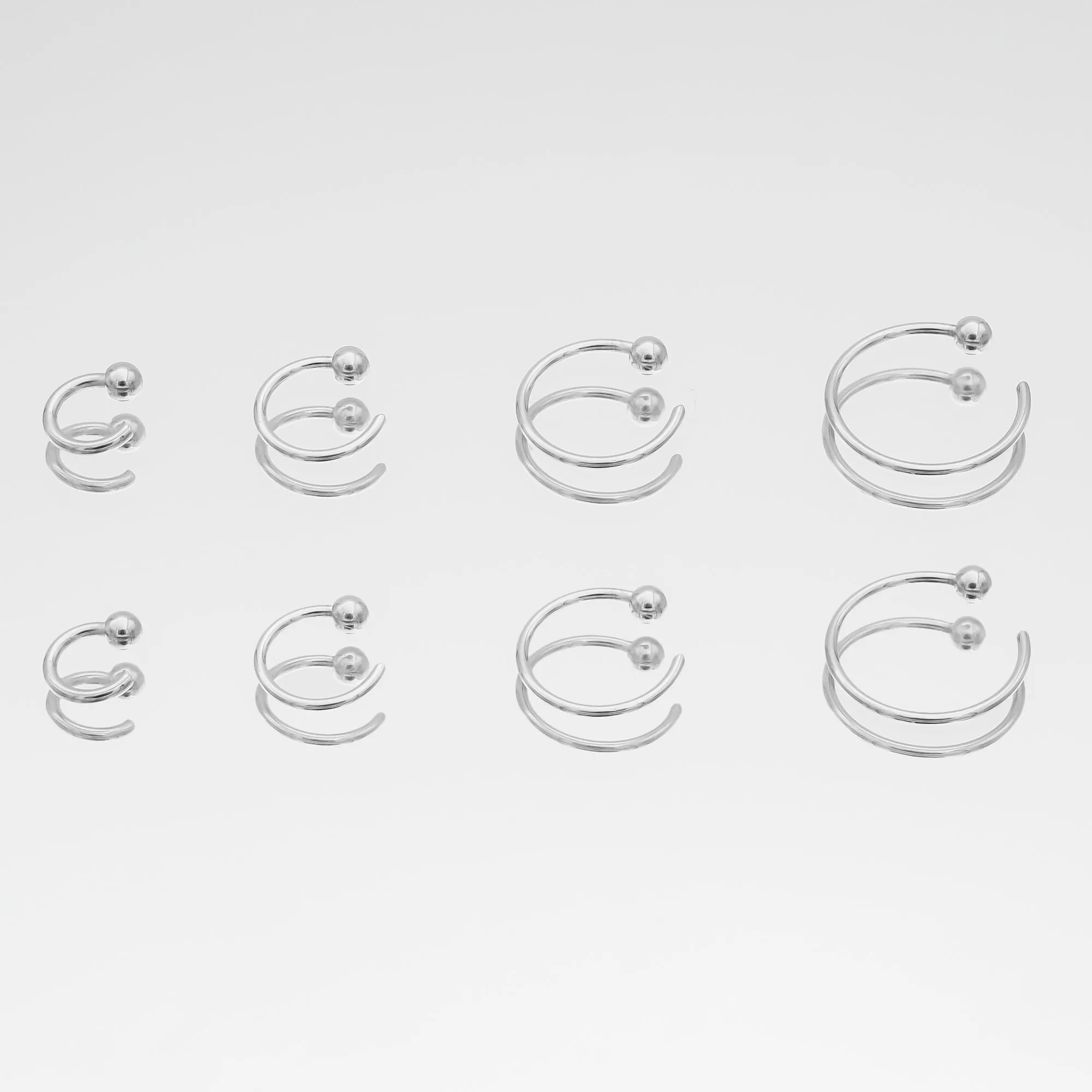 Lara Half Hoop Earrings sold by PRYA product image thumbnail 5