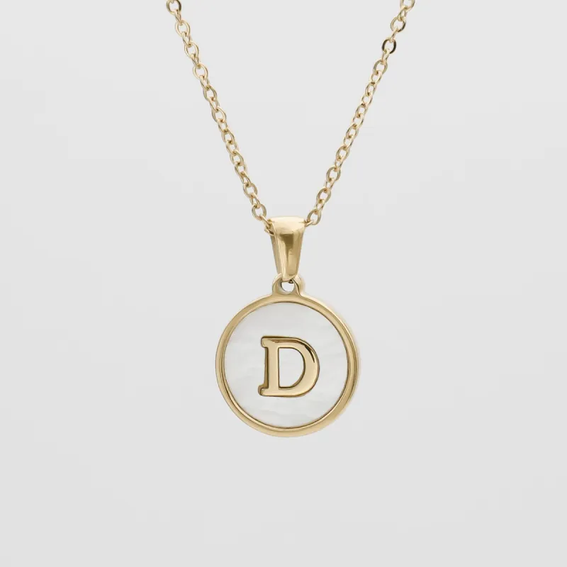 Ava Opal Initial Necklace sold by PRYA