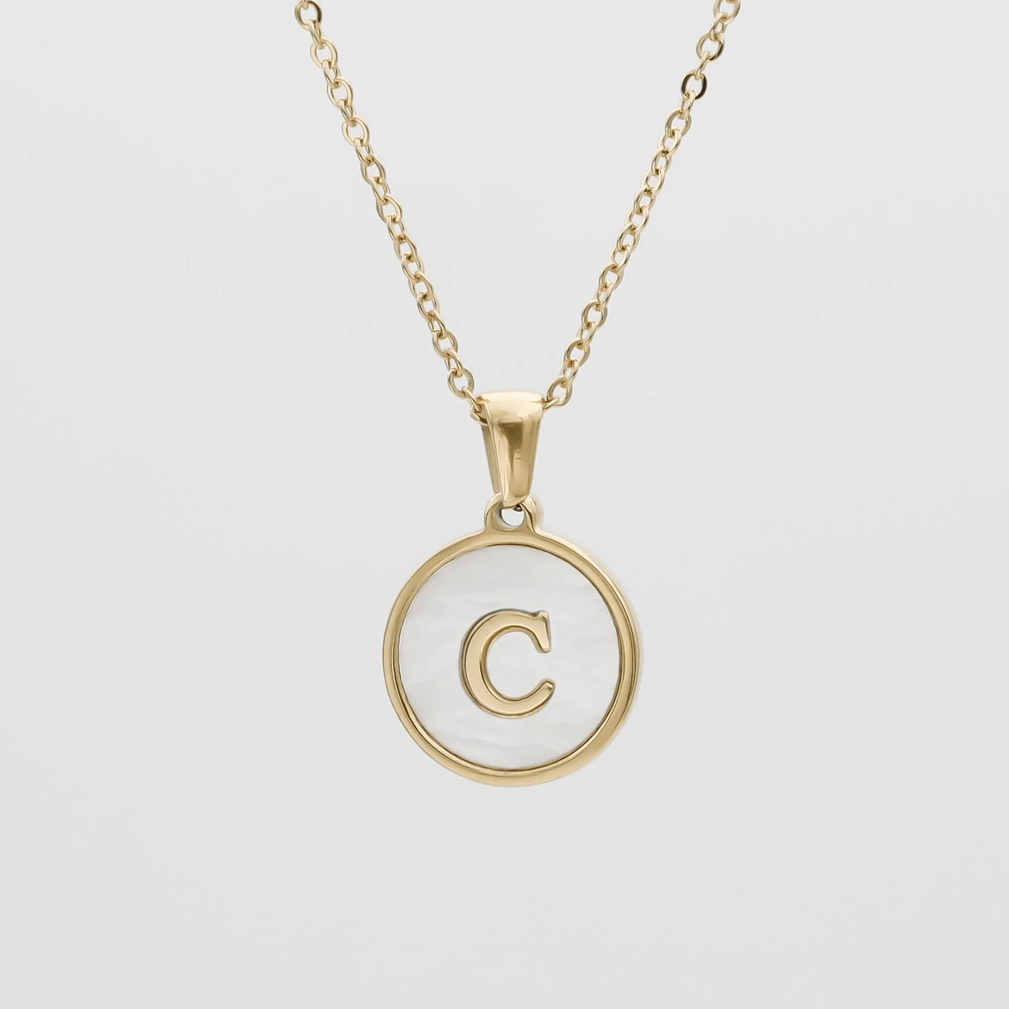 Ava Opal Initial Necklace sold by PRYA product image thumbnail 5