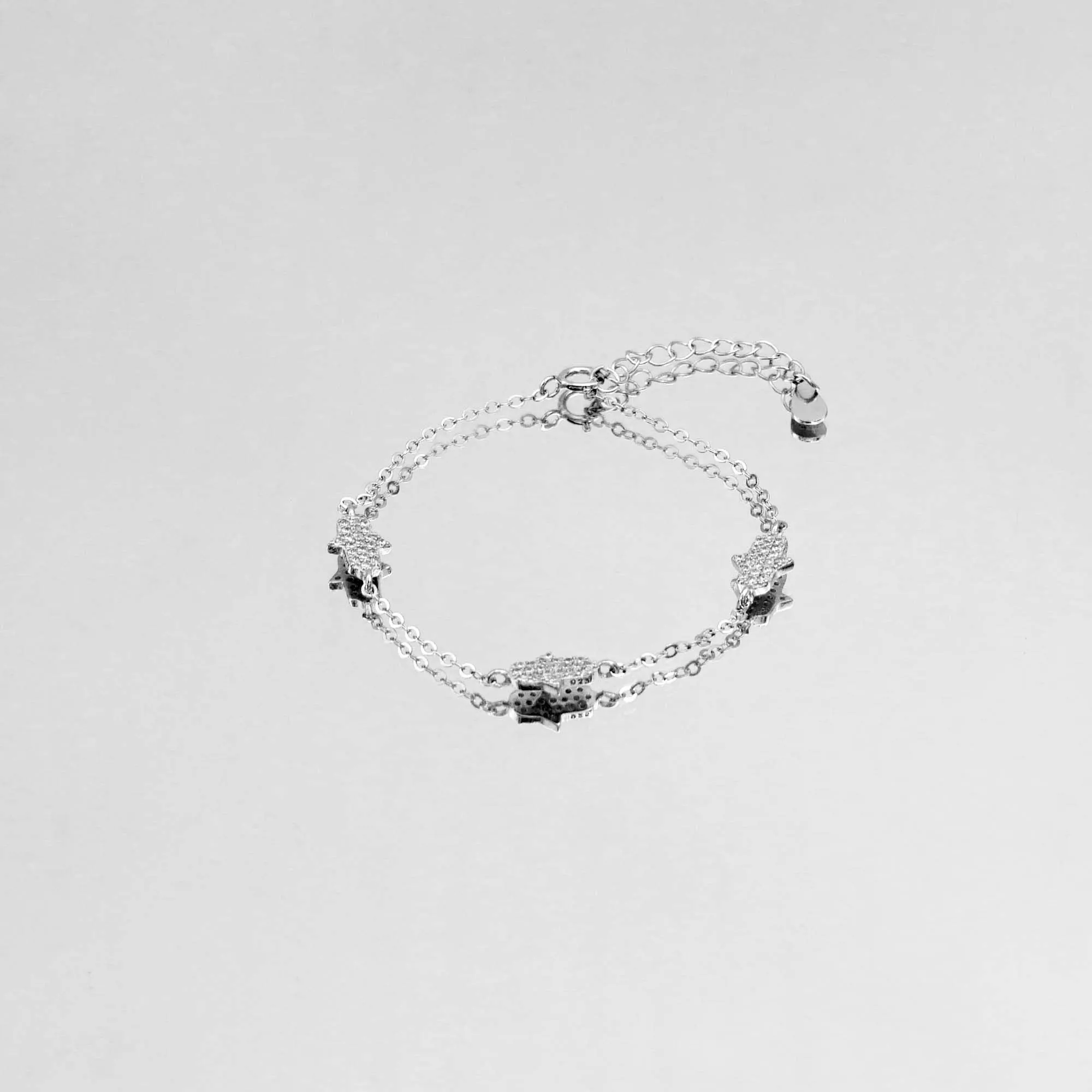 Hand of Hamsa Bracelet | Silver sold by PRYA product image thumbnail 3