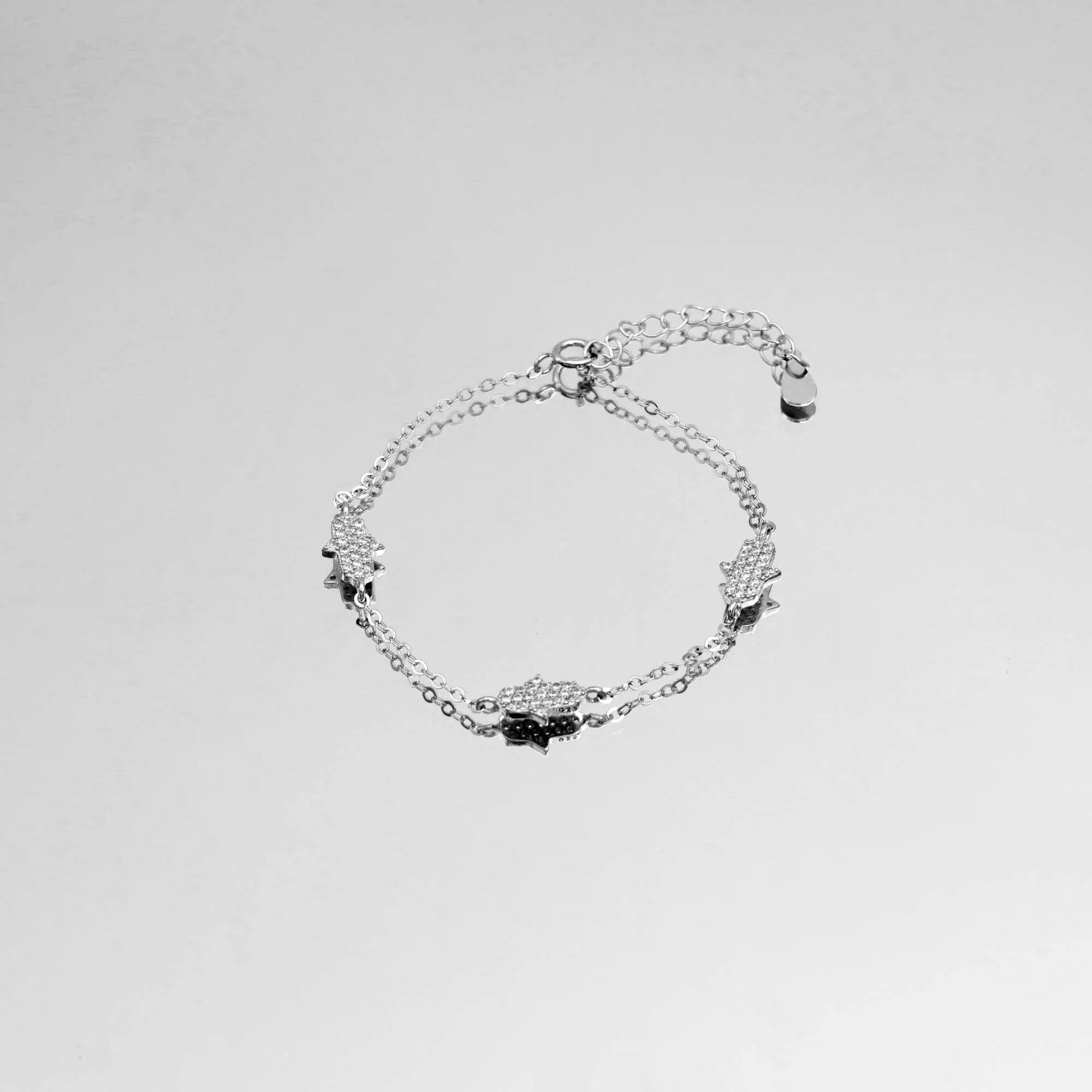 Hand of Hamsa Bracelet | Silver sold by PRYA product image thumbnail 5