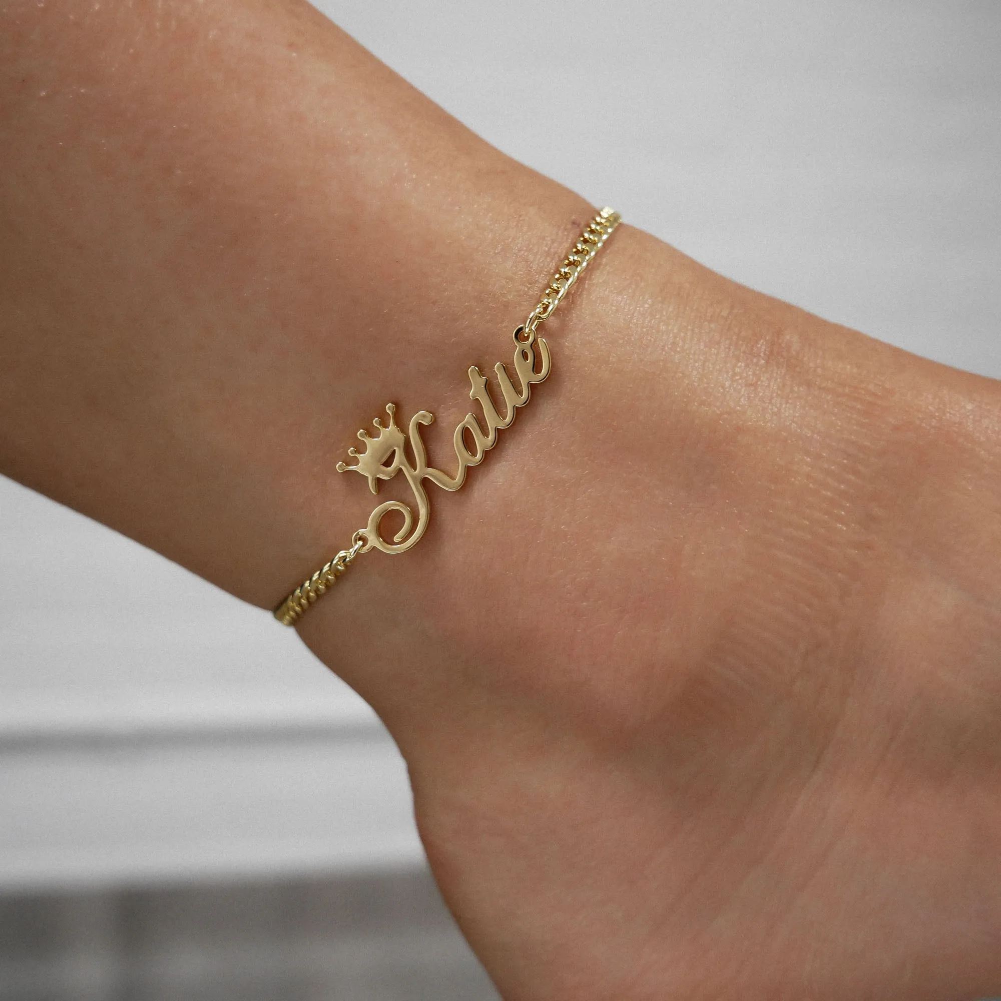 Paris Personalised Name Anklet sold by PRYA product image thumbnail 2