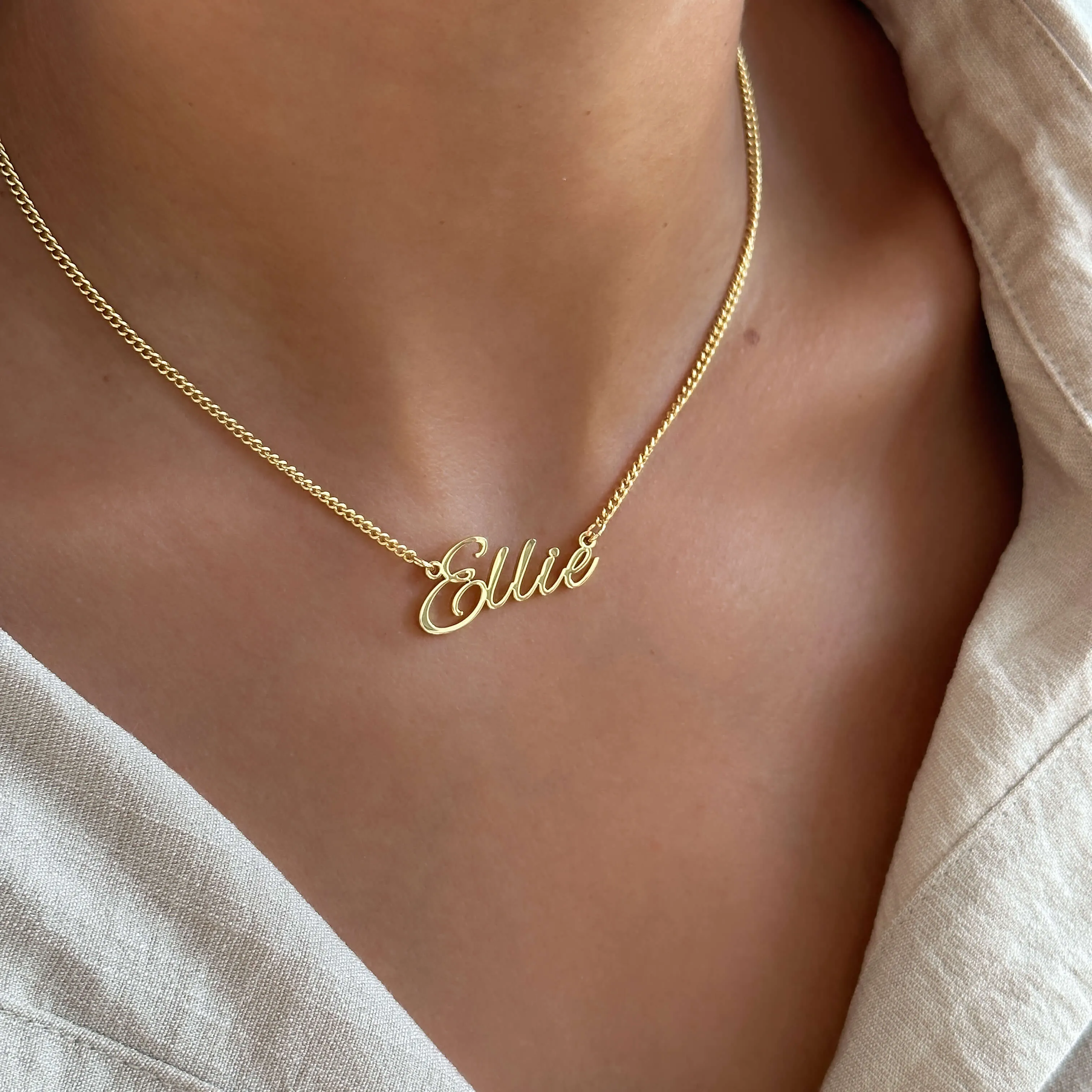 Venice Custom Name Necklace sold by PRYA product image thumbnail 4