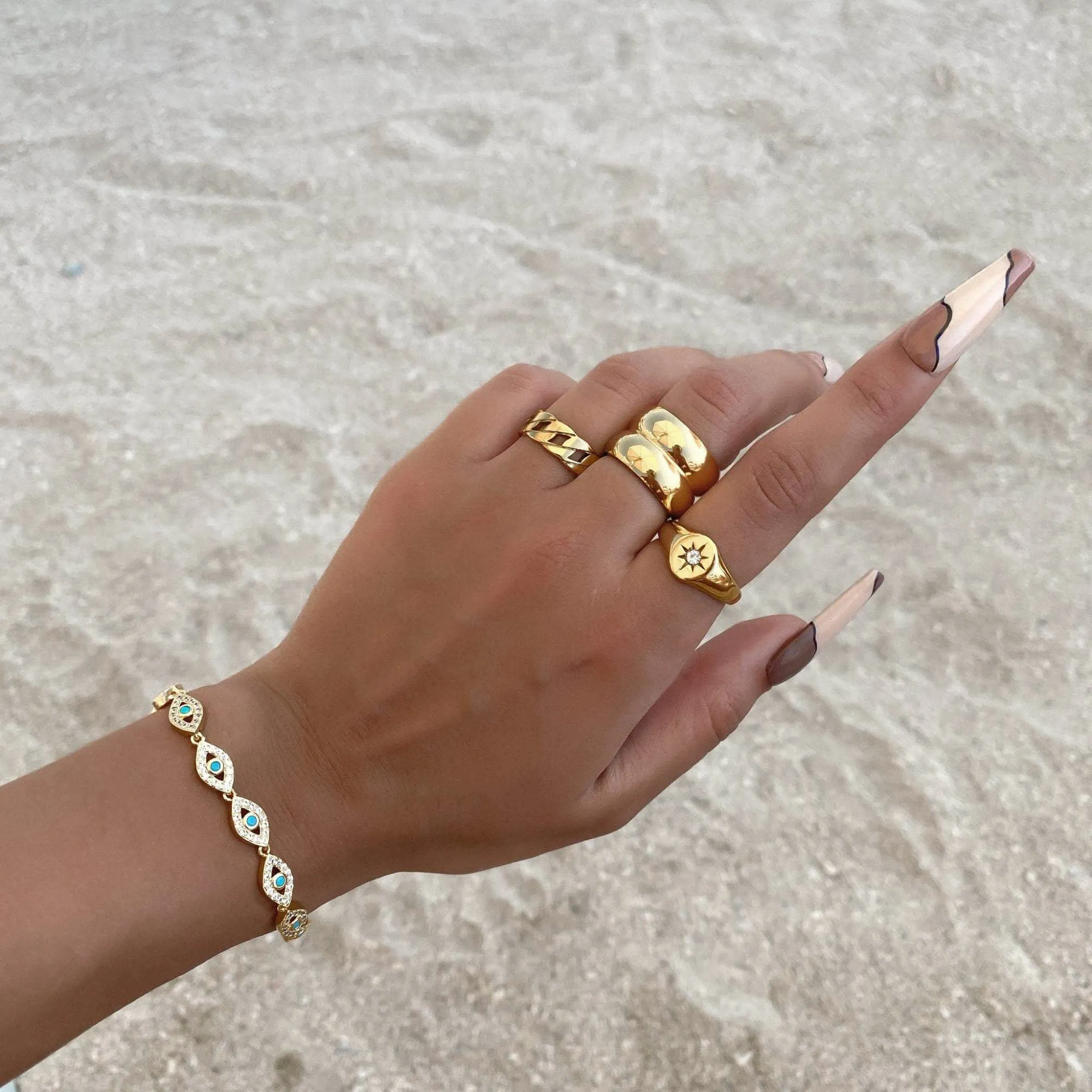 Bonnie Double Band Ring sold by PRYA product image thumbnail 5