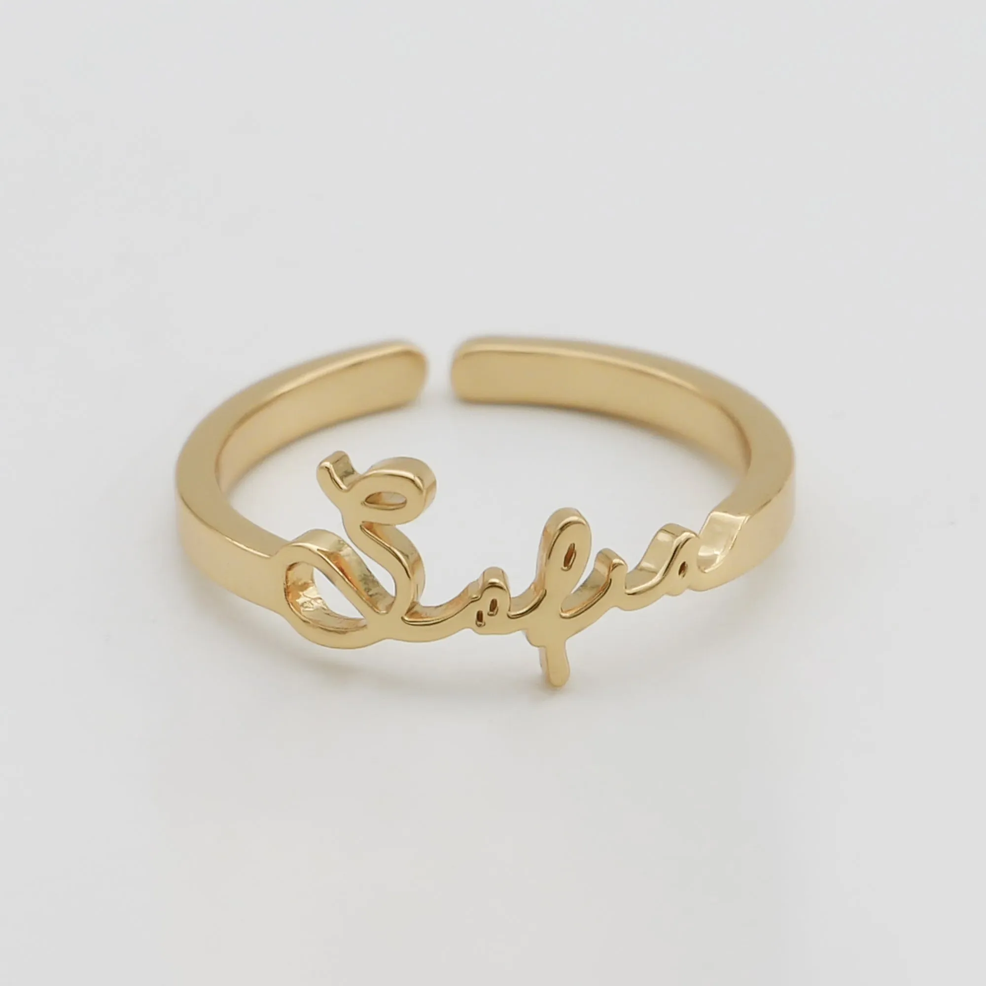 Selina Custom Name Ring sold by PRYA product image thumbnail 5