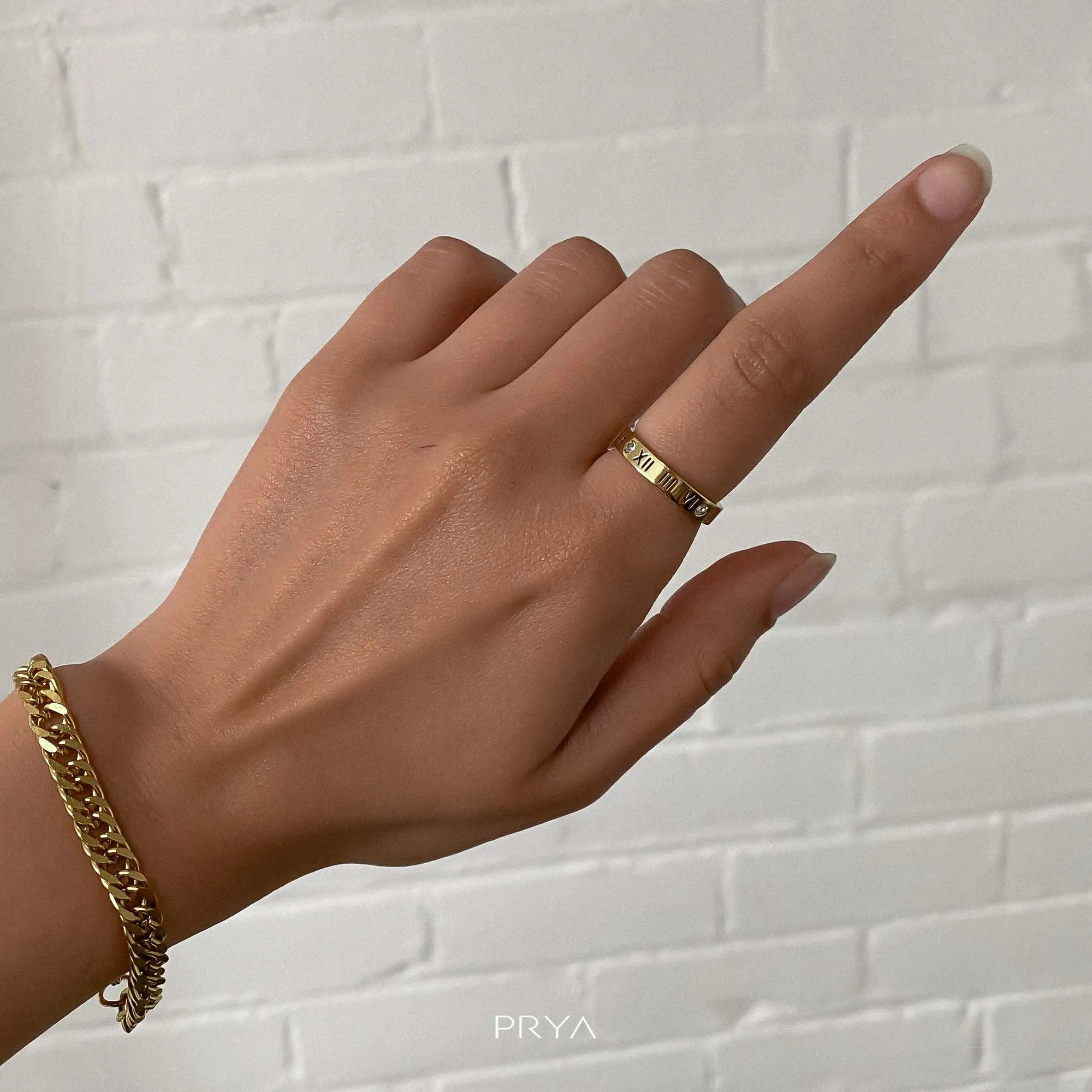 Lucia Numeral Ring sold by PRYA product image thumbnail 3