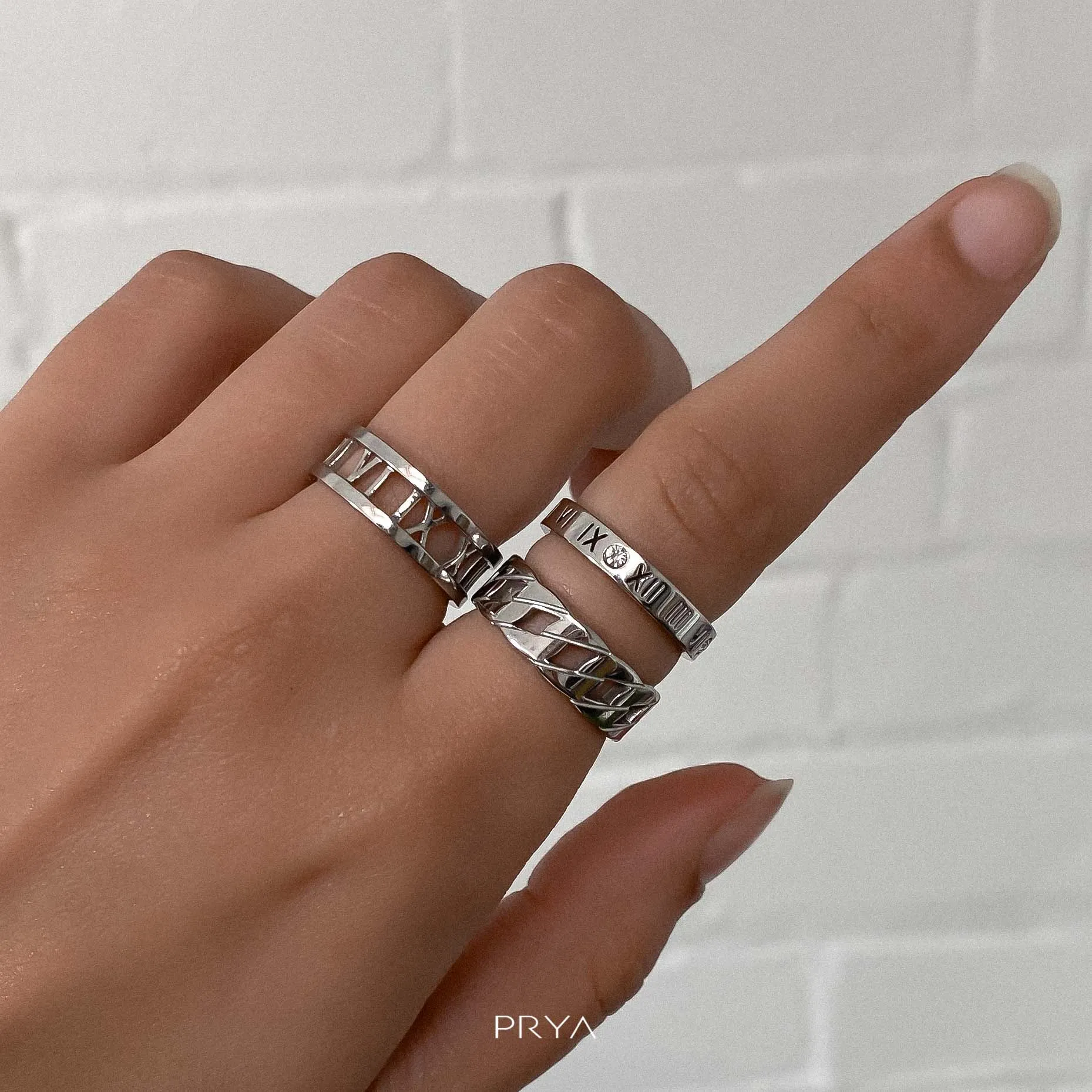 Lucia Numeral Ring sold by PRYA product image thumbnail 5
