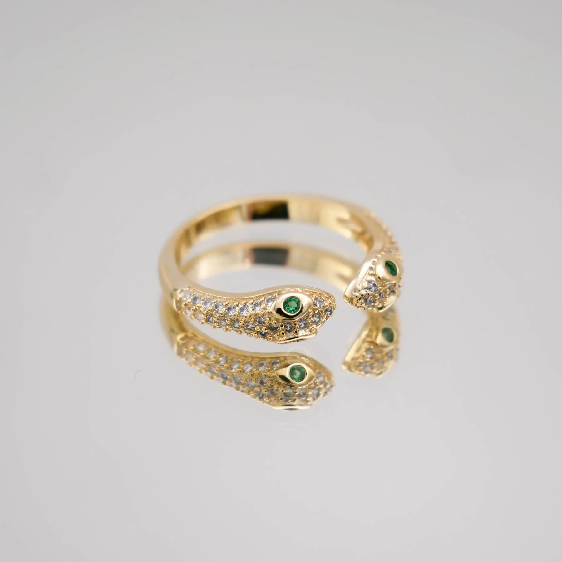 Sadie Double Snake Head Ring sold by PRYA product image thumbnail 3