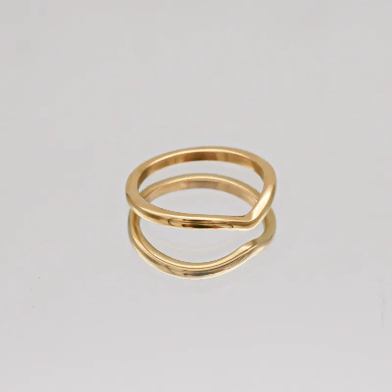 Leona Chevron Ring sold by PRYA