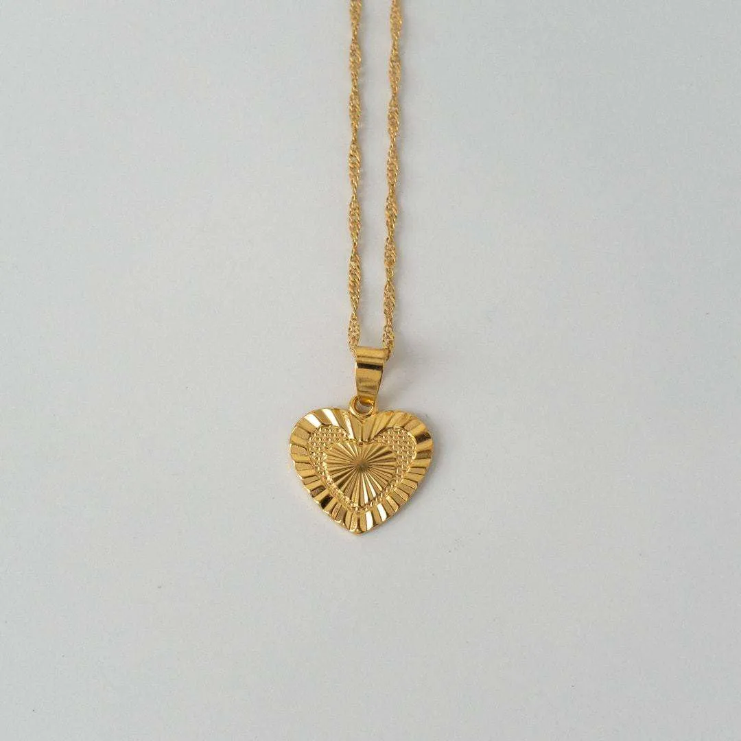 Heart Pendant Necklace sold by PRYA product image thumbnail 2