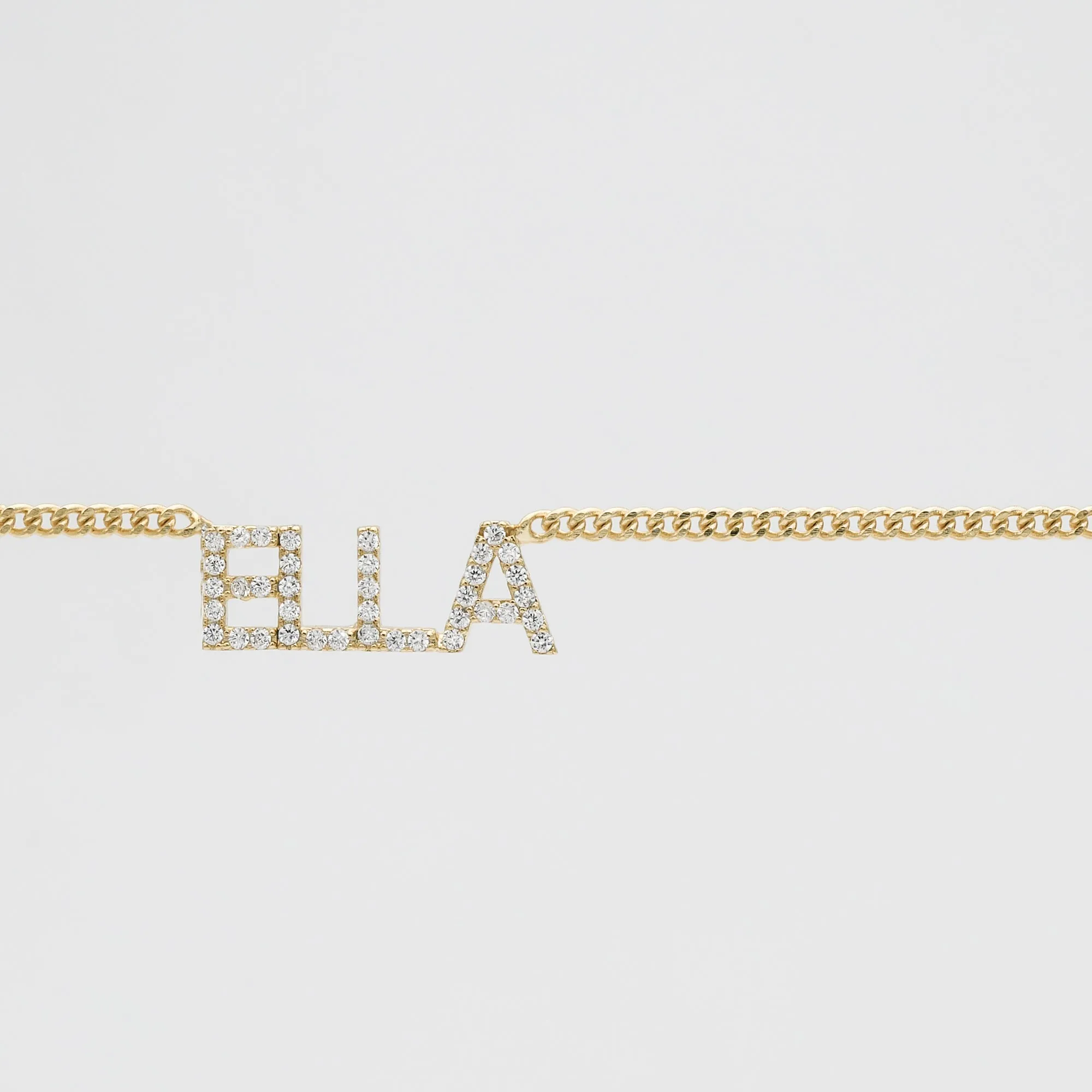 Olympia Pave Name Belly Chain sold by PRYA