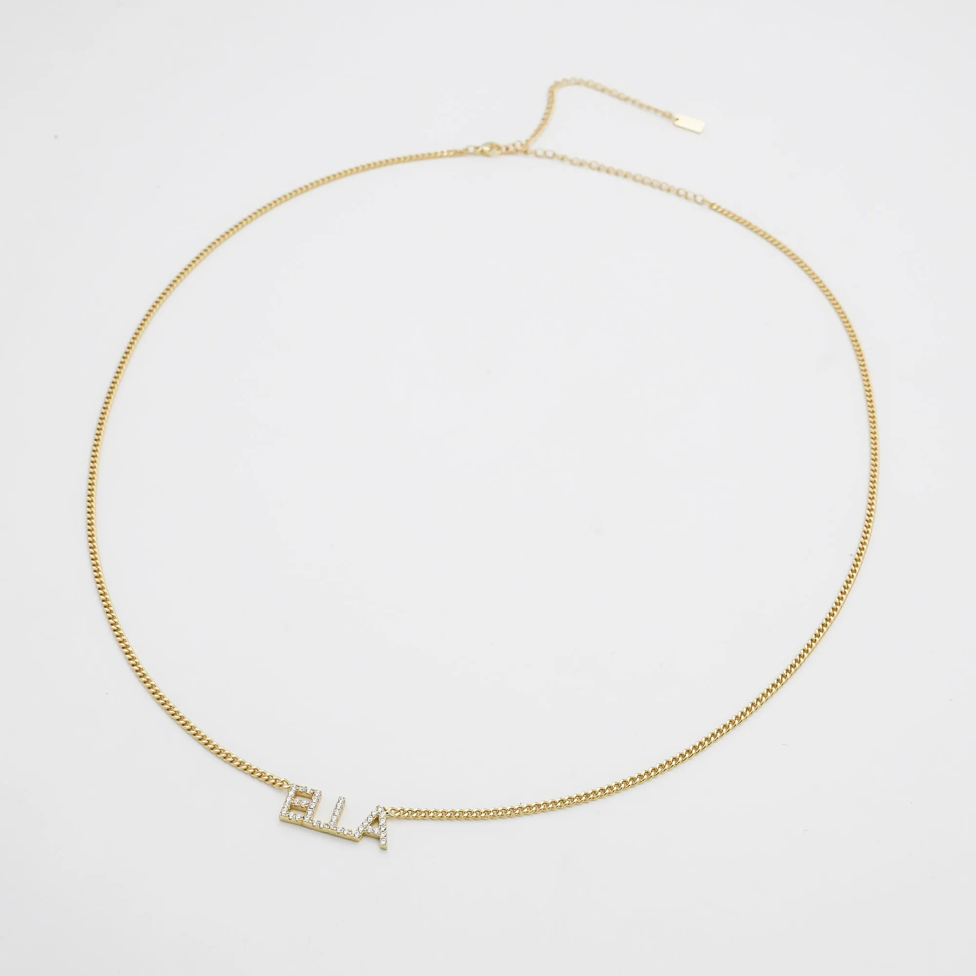 Olympia Pave Name Belly Chain sold by PRYA product image thumbnail 3