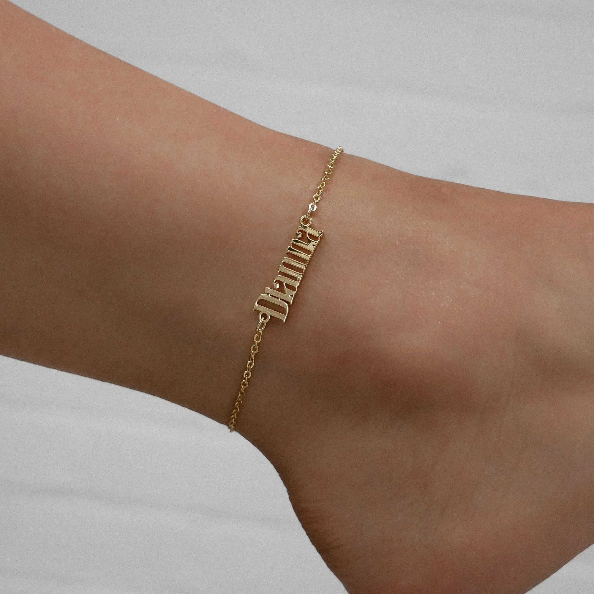 Manhattan Custom Name Anklet sold by PRYA product image thumbnail 2